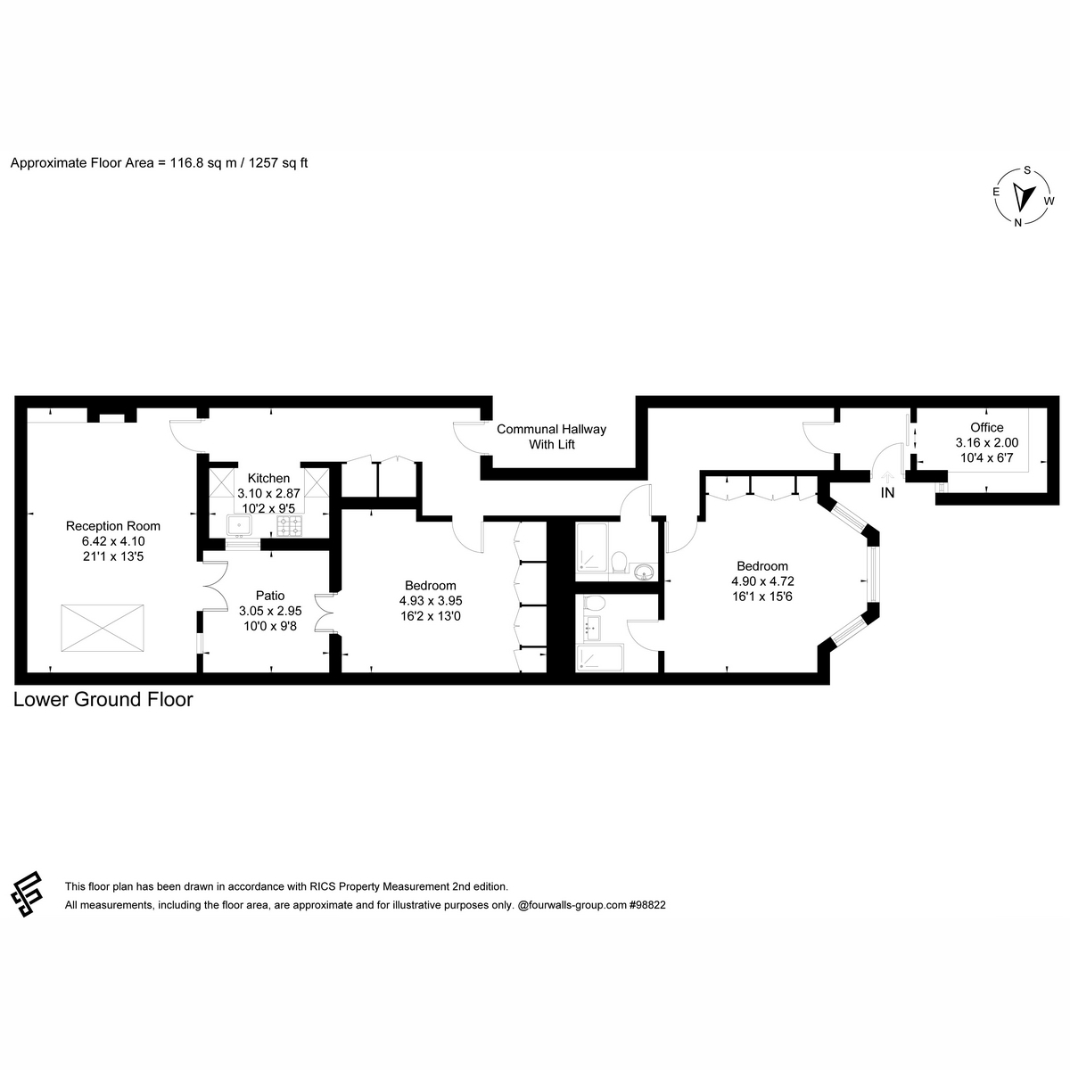 Flat 2, 54-56, Stanhope Gardens, London floorplan