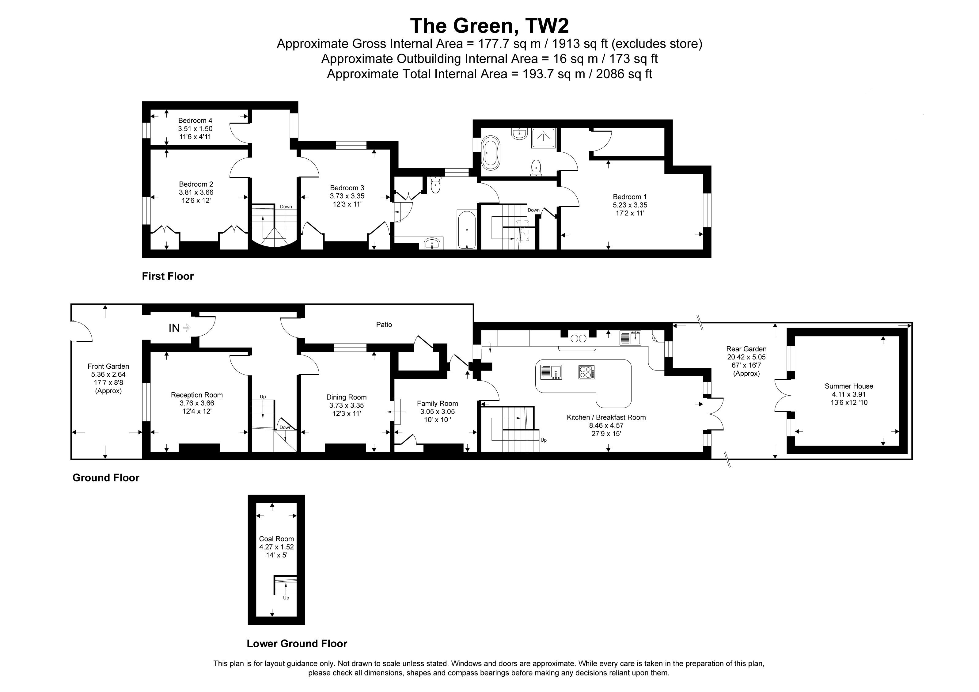 46, The Green, Twickenham floorplan