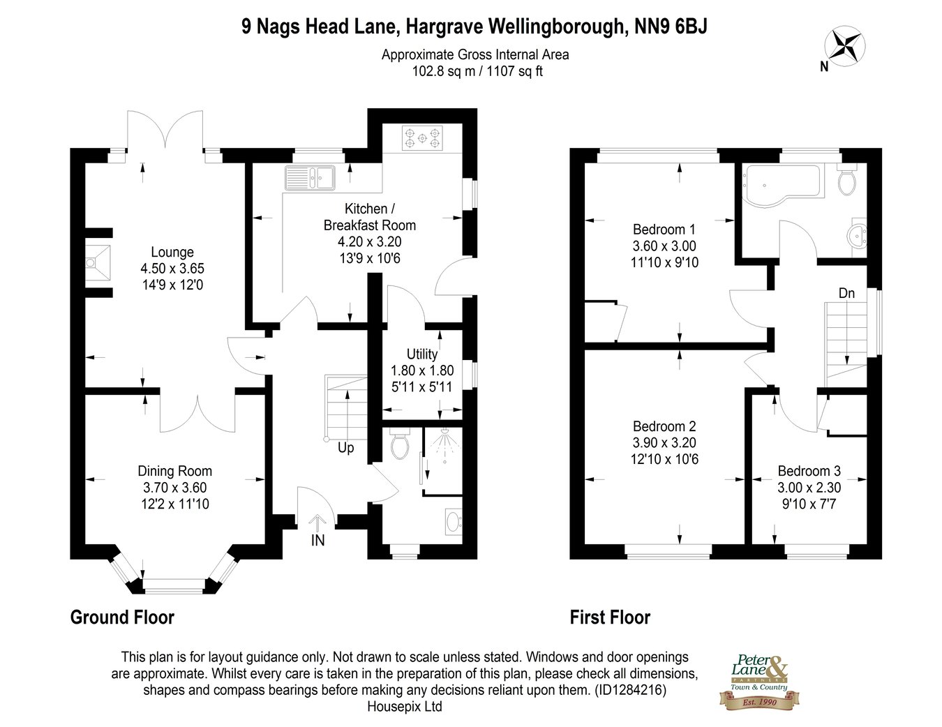 9, Nags Head Lane, Wellingborough floorplan