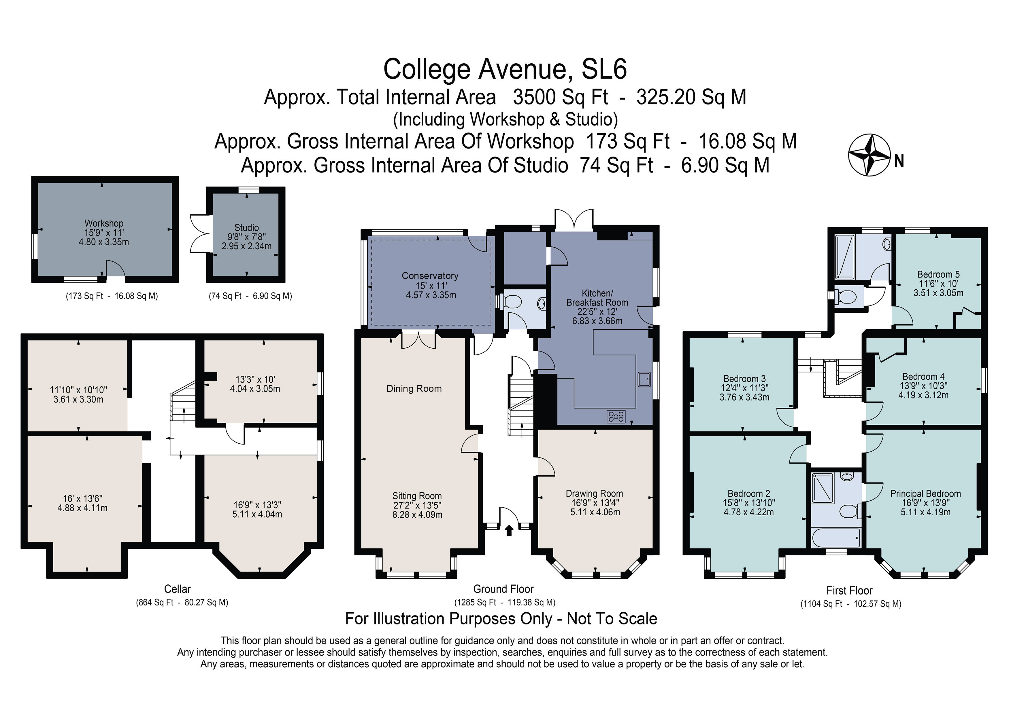 13, College Avenue, Berkshire floorplan