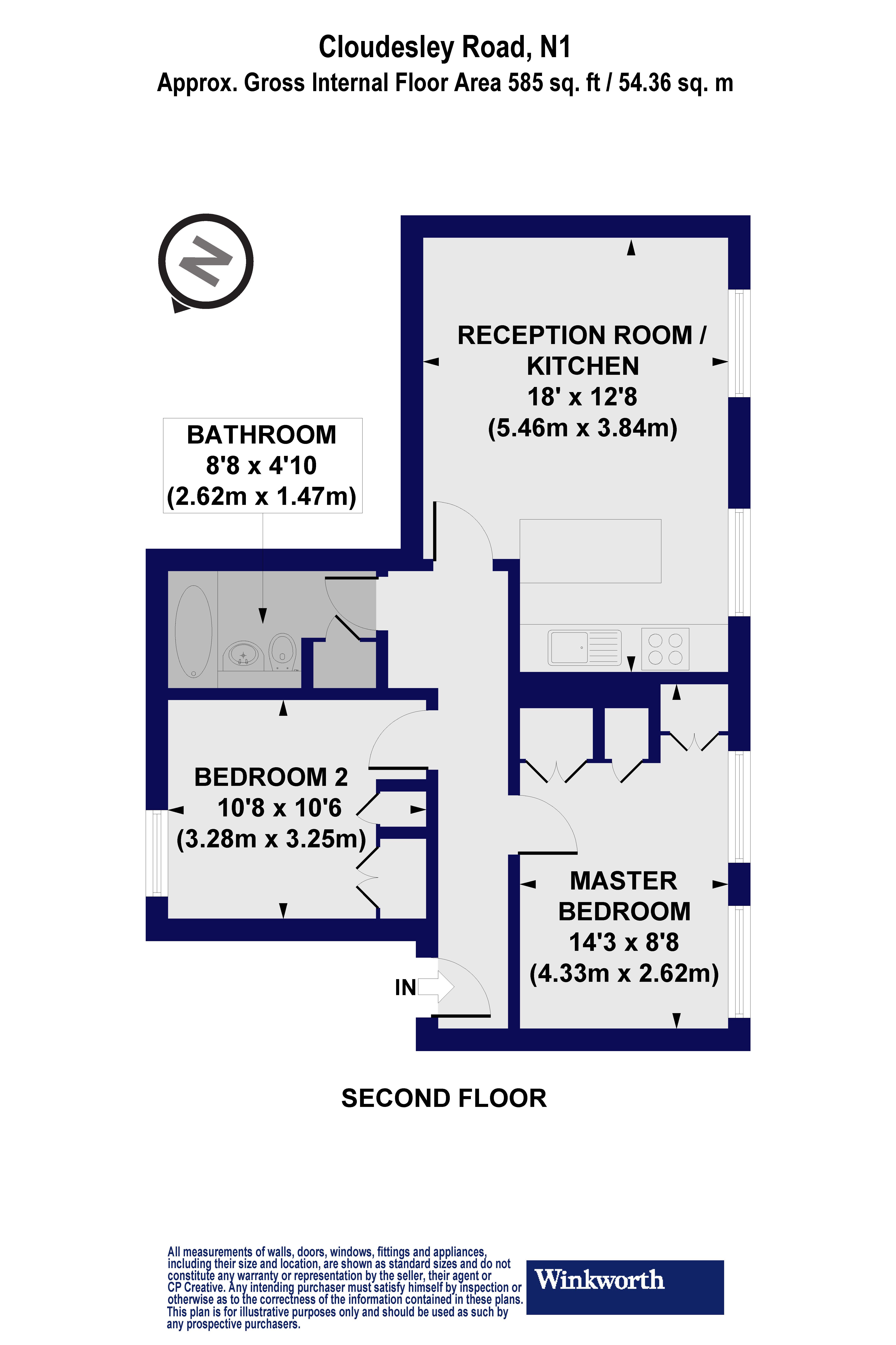 Cloudesley Road, Angel floorplan