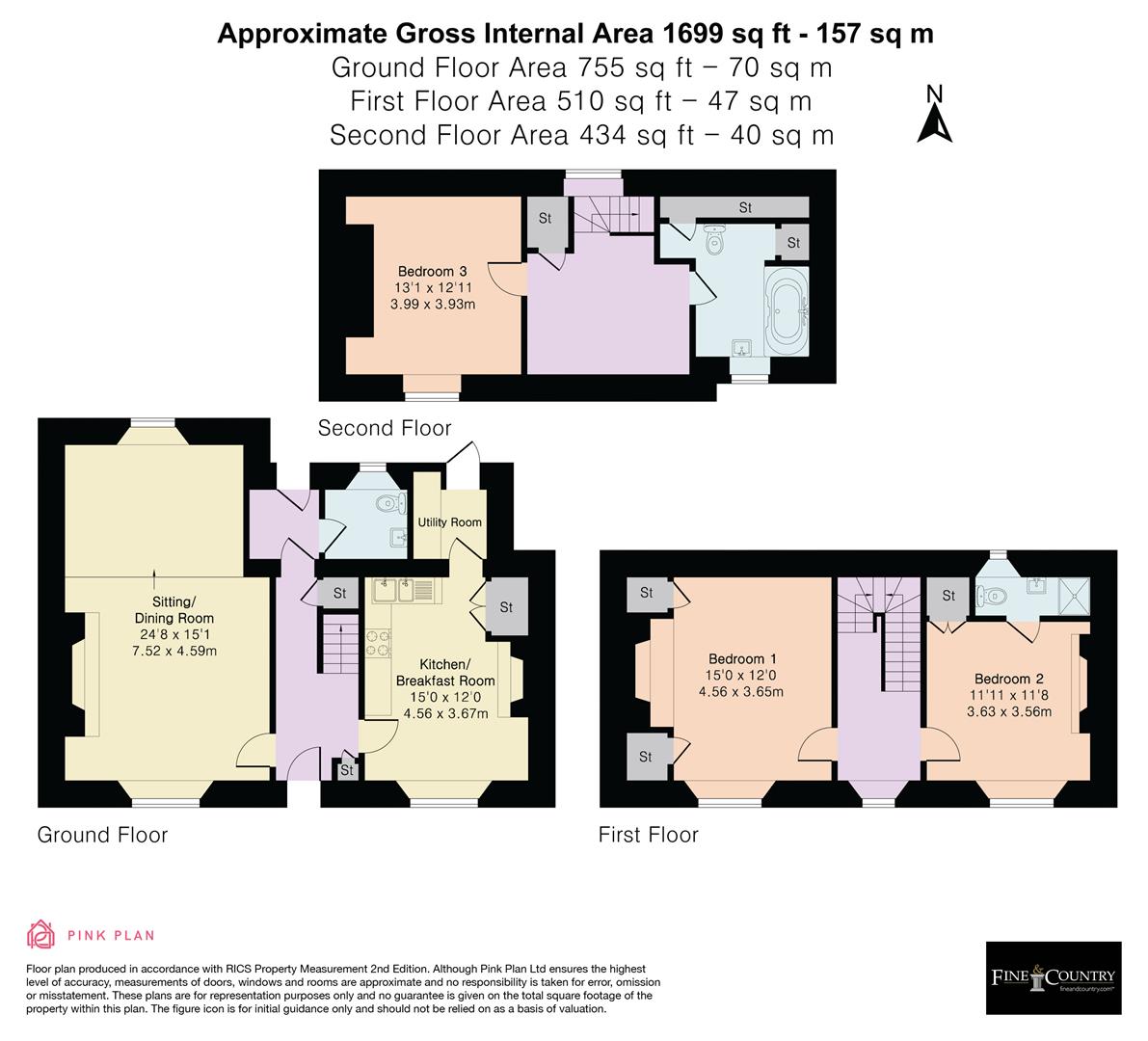 7, Oxford Court, Weston-On-The-Green floorplan