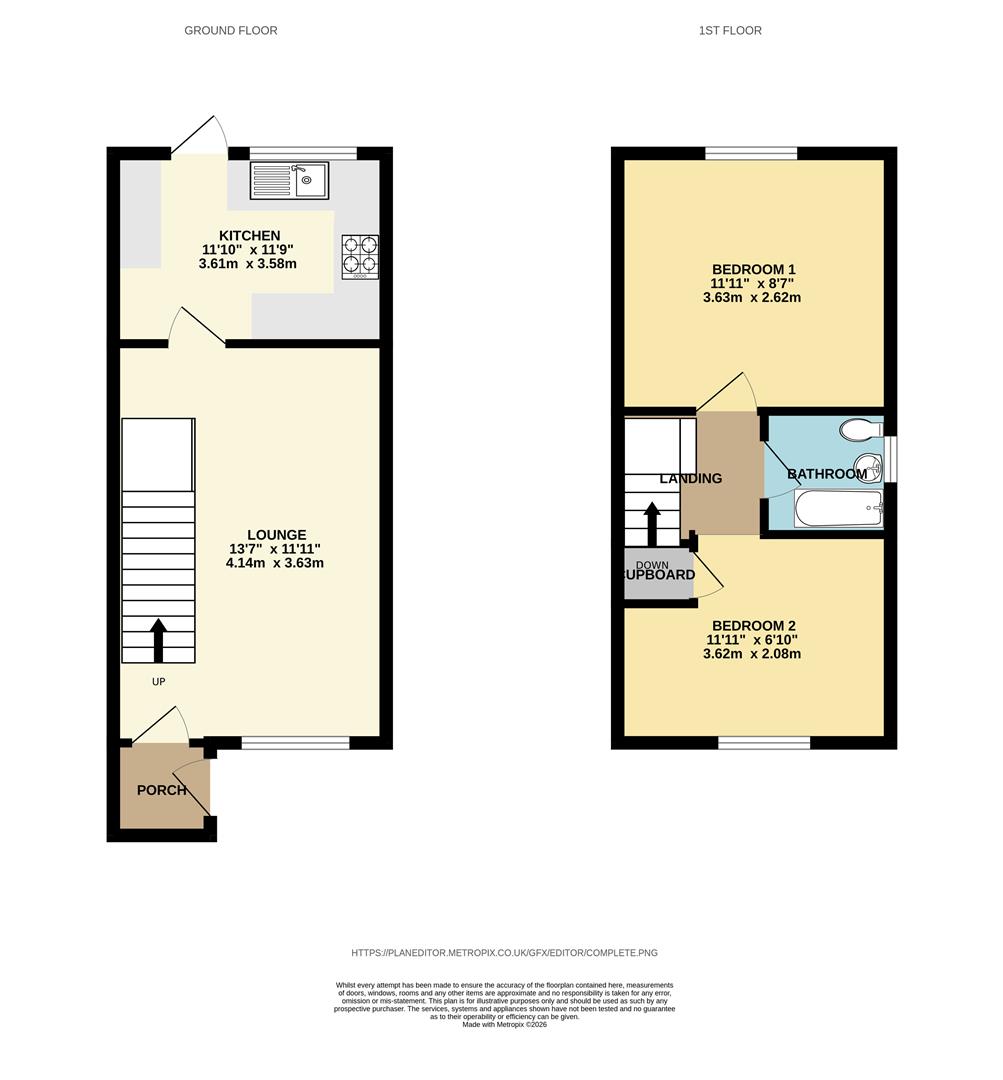 26, Ladyfields Way, Swadlincote floorplan
