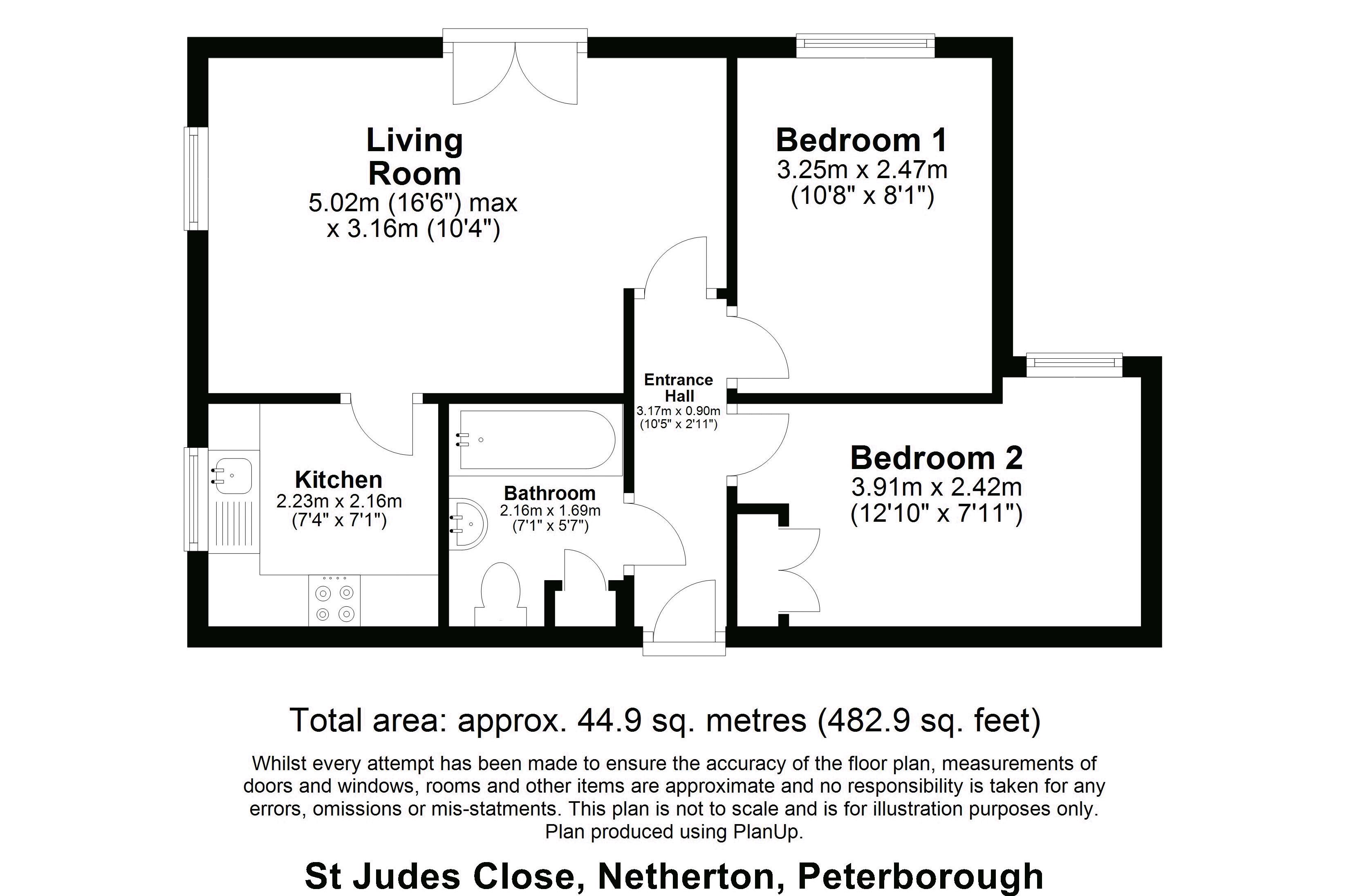 2, St Judes Close, Peterborough floorplan