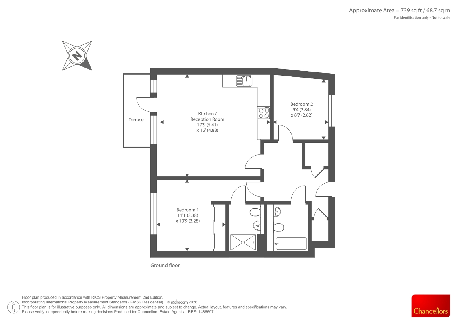 2, Papermakers Lodge, High Wycombe floorplan