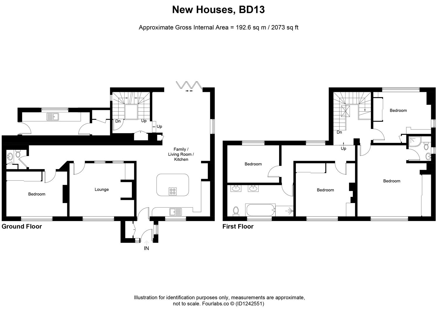 1, New Houses, Back Lyon Street, Bradford floorplan