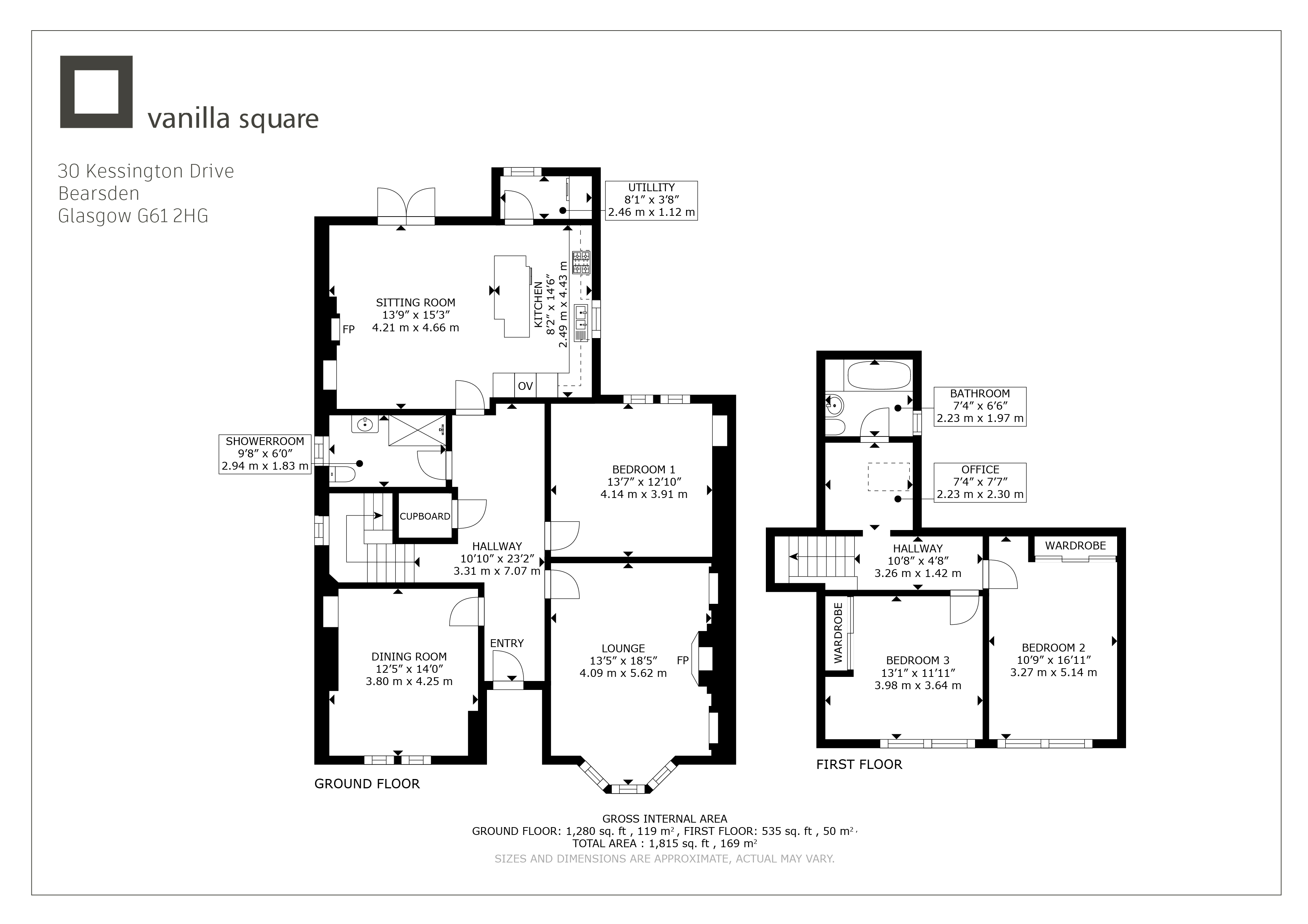 30, Kessington Drive, Glasgow floorplan