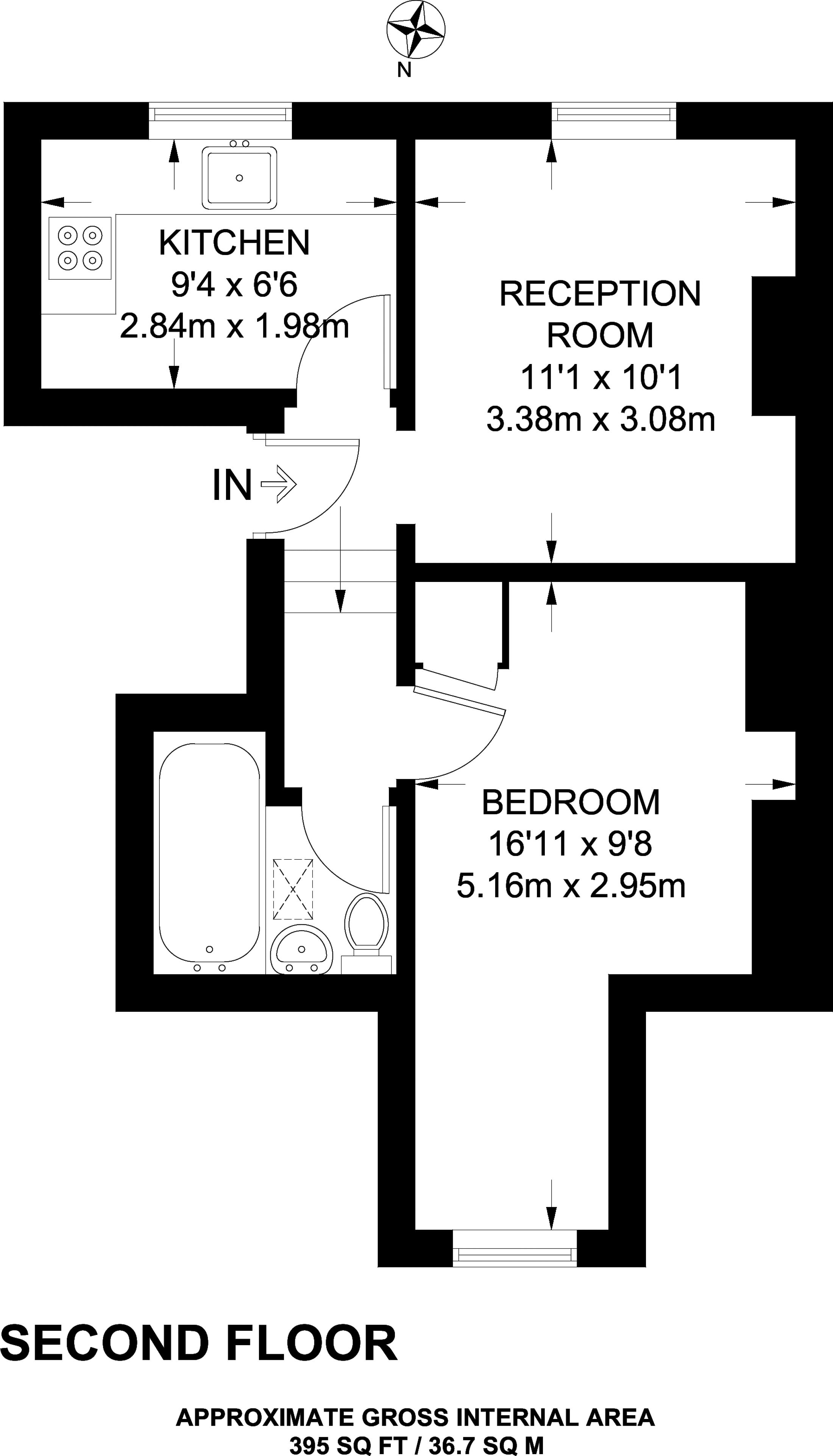 1 Bedrooms Flat to rent in Dalebury Road, Tooting Bec SW17