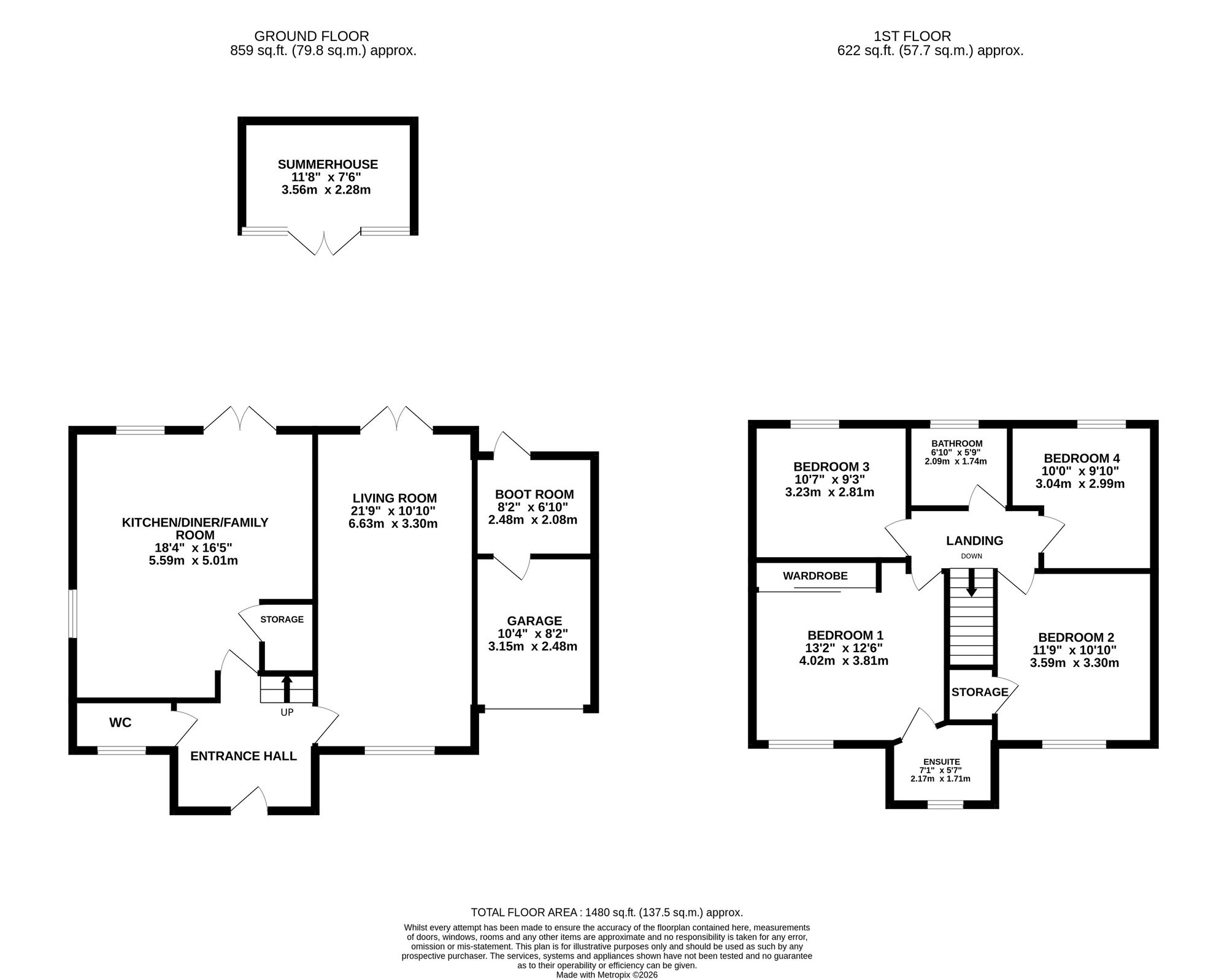 14 Leighton View, Market Drayton floorplan