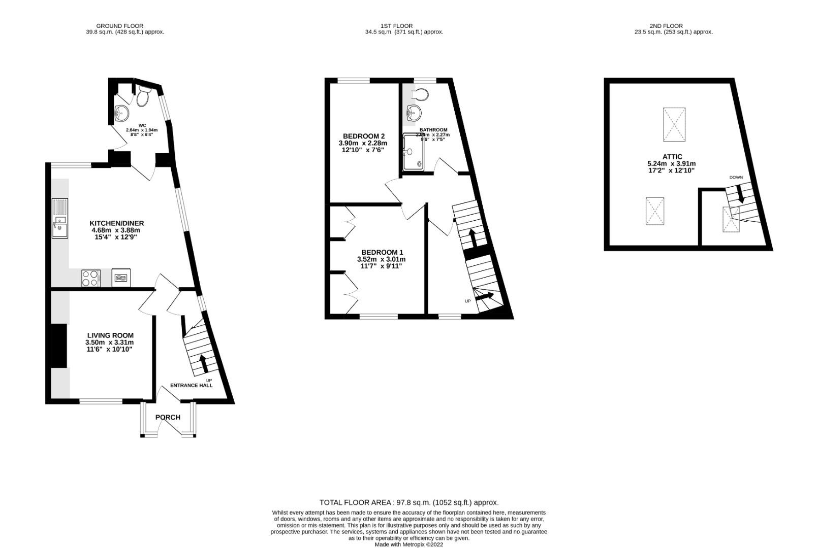 Hill Top, Foulridge, Colne BB8, 3 bedroom terraced house for sale