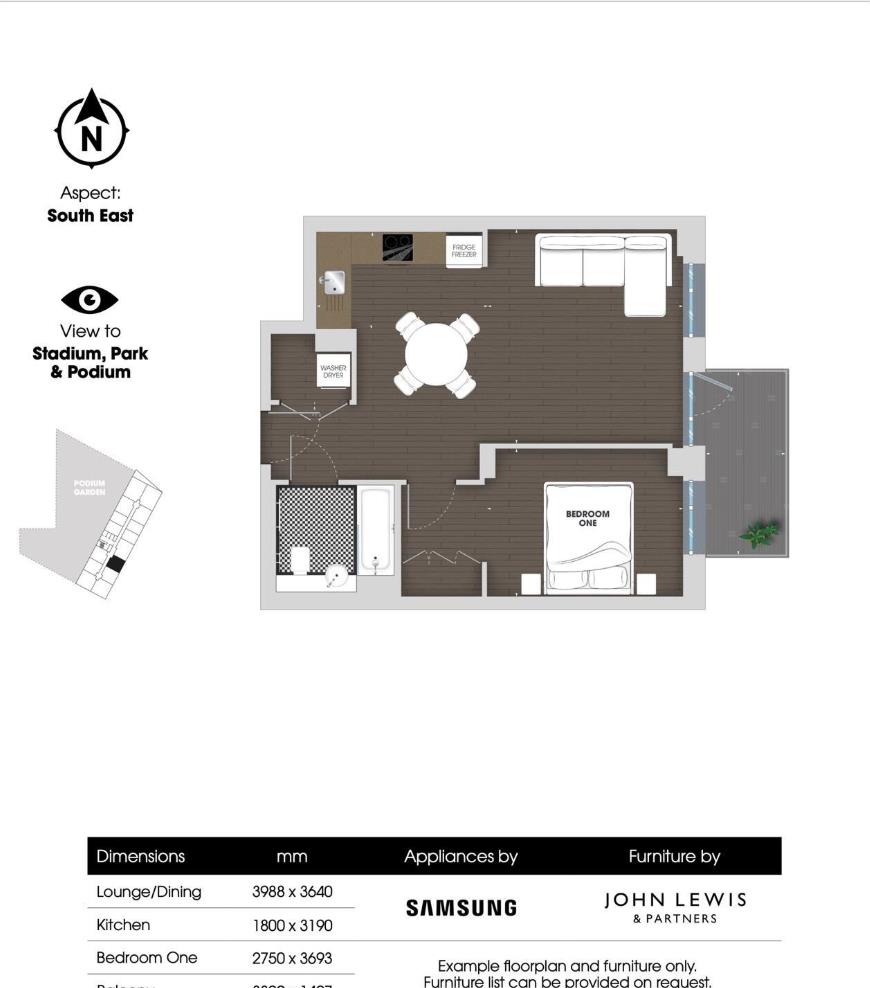 The Madison, Wembley Park floorplan