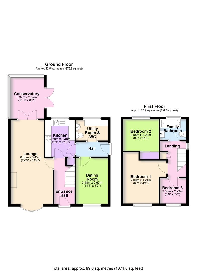 15, Keats Lane, Northwich floorplan