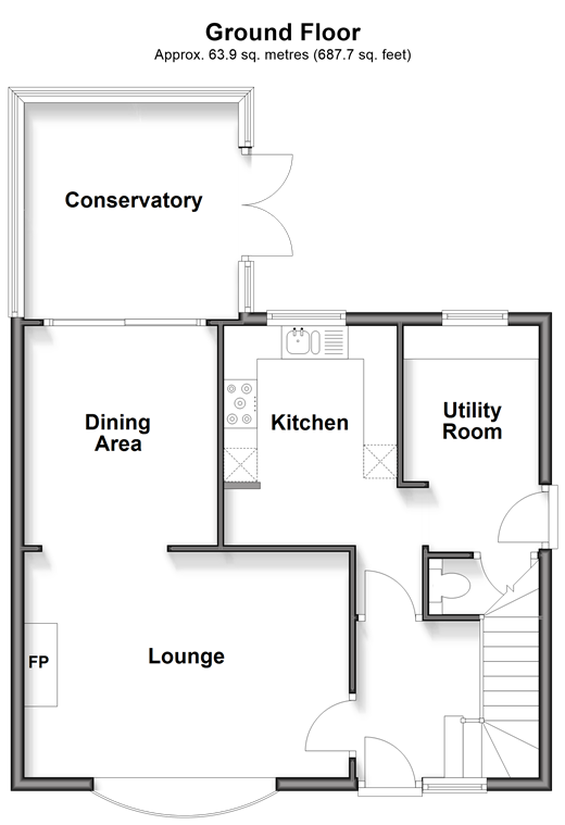 Prior Crescent, Newport floorplan