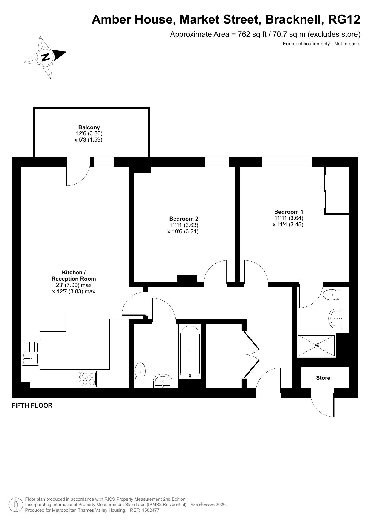 Amber House Market Street, Bracknell floorplan
