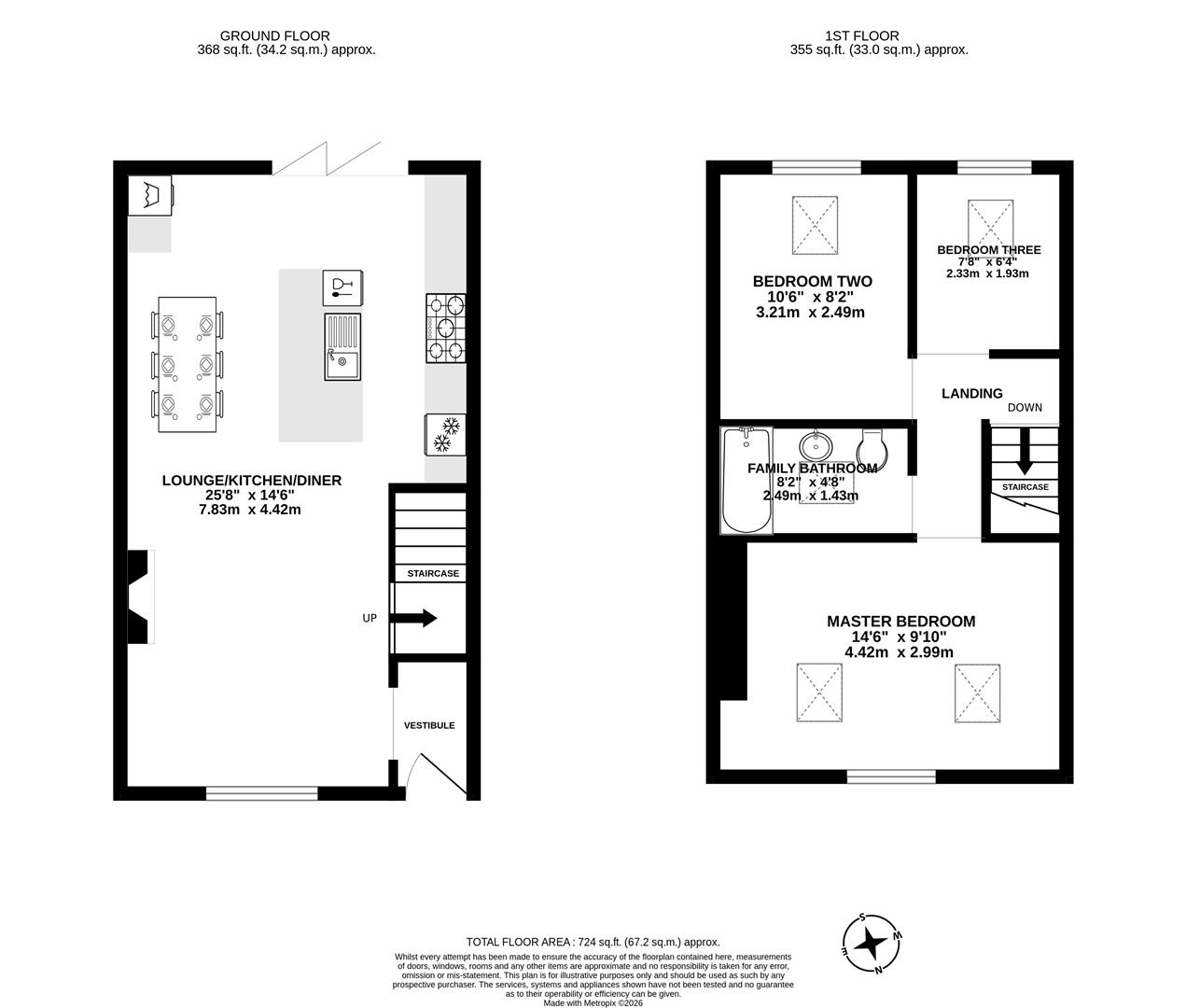 61, School Lane, Chorley floorplan