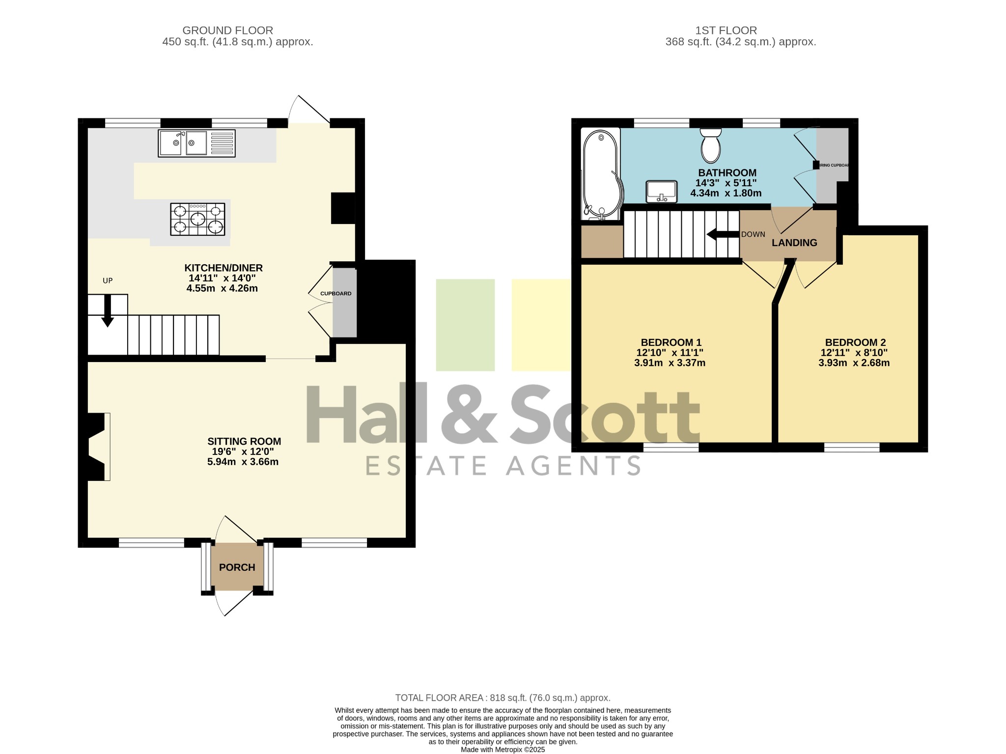 Lyndale, West Hill Road, Ottery Saint Mary floorplan
