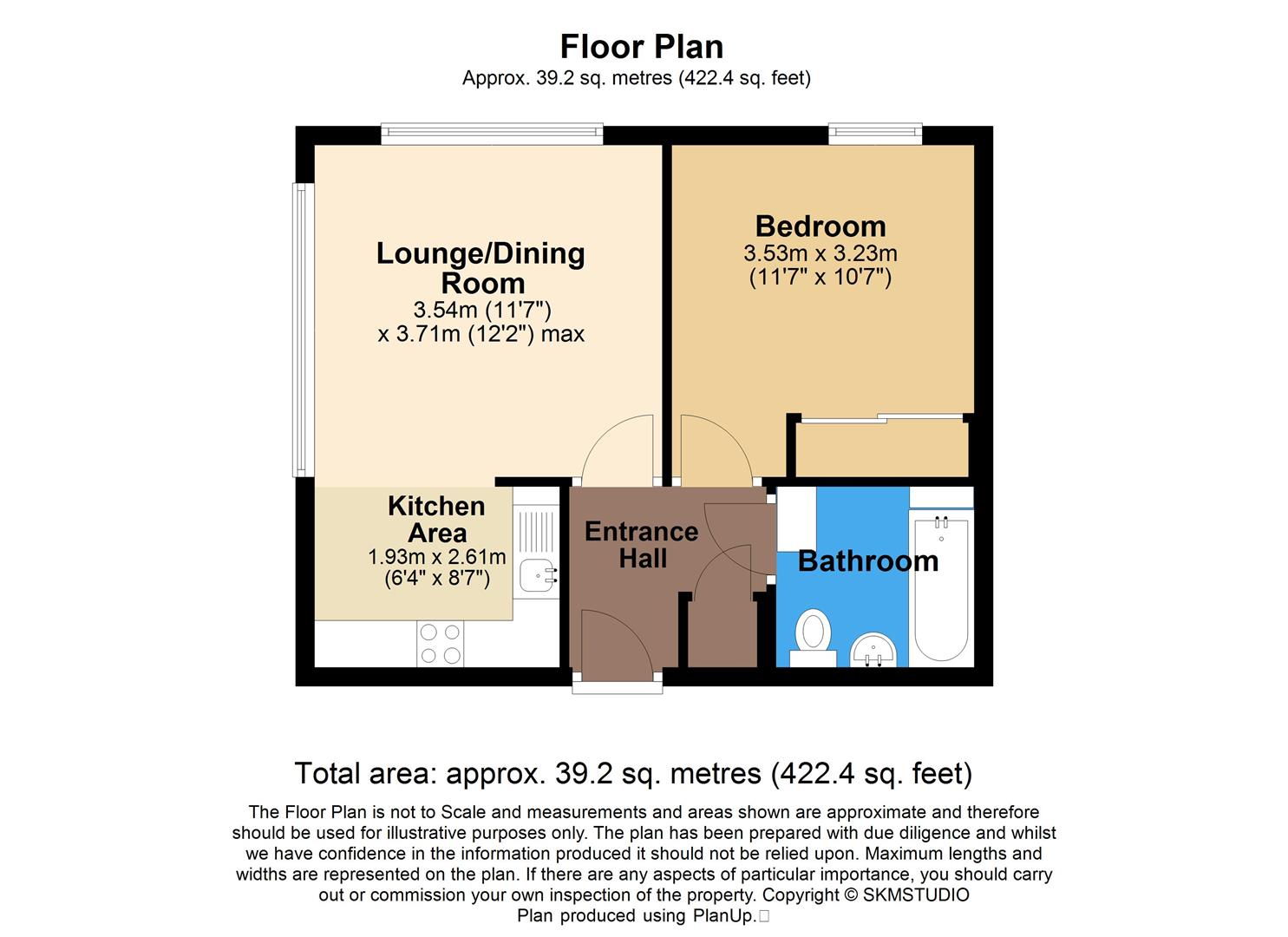 Flat 1 Keystone House, 60 London Road, St. Albans floorplan