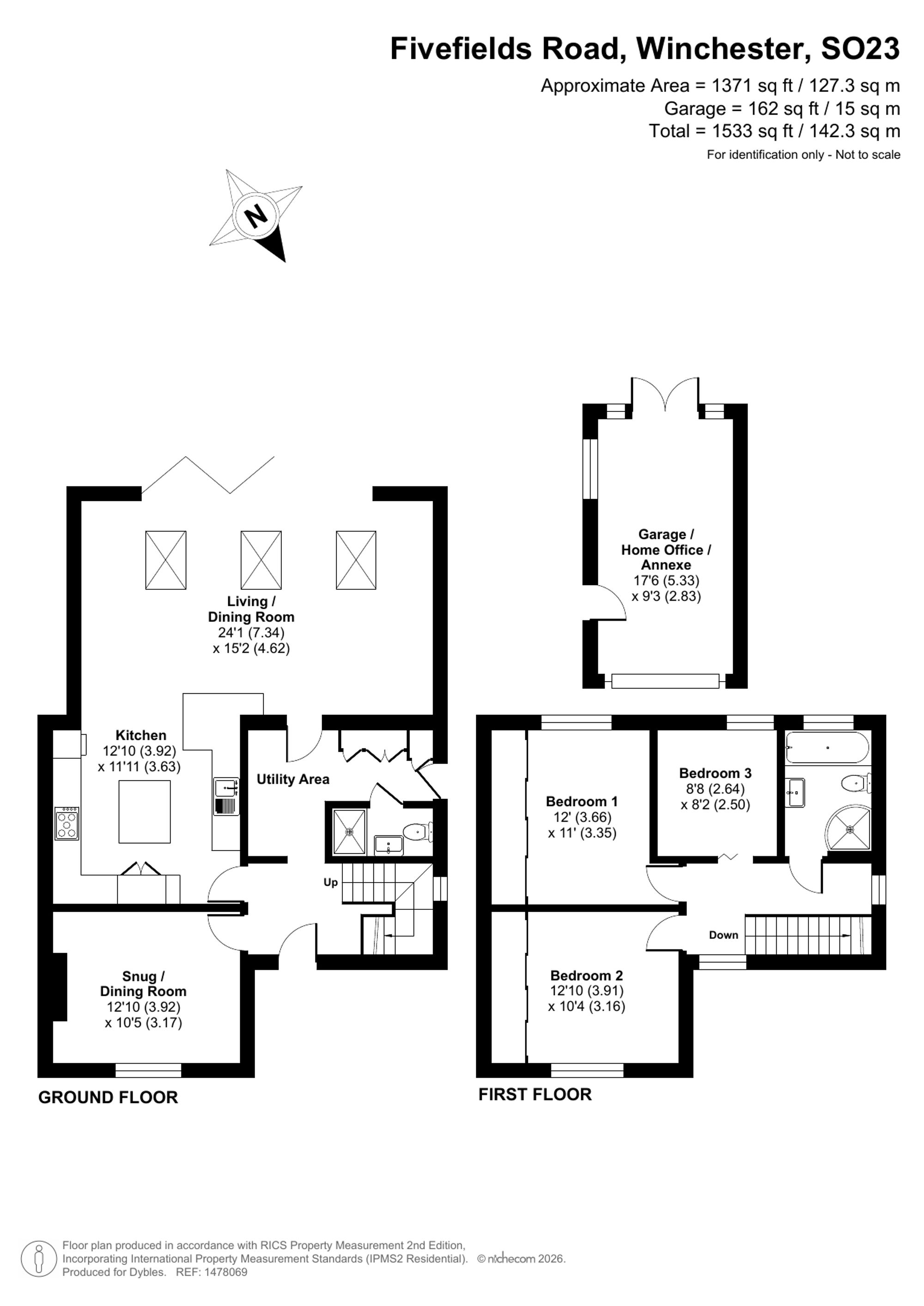 53 Fivefields Road, Winchester floorplan