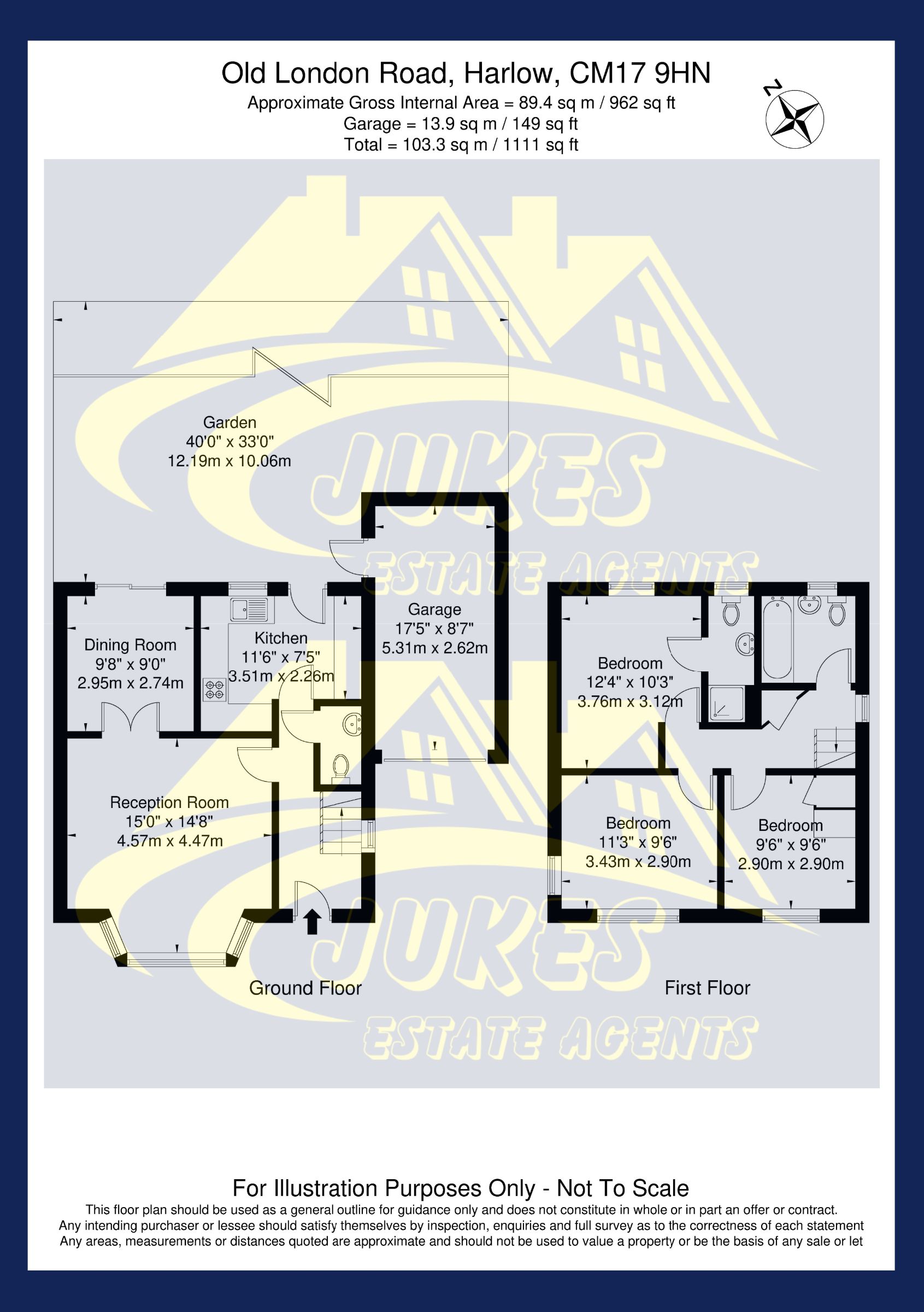 61 Old London Road, Harlow floorplan