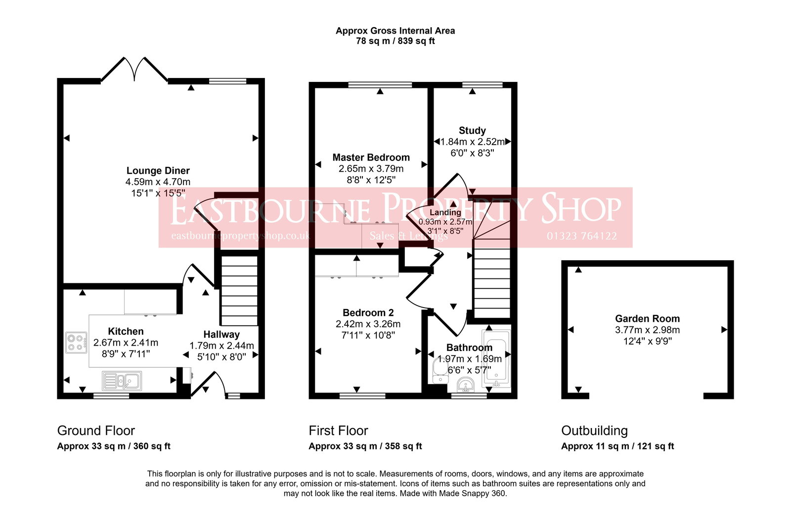 17, Caburn Close, Eastbourne floorplan