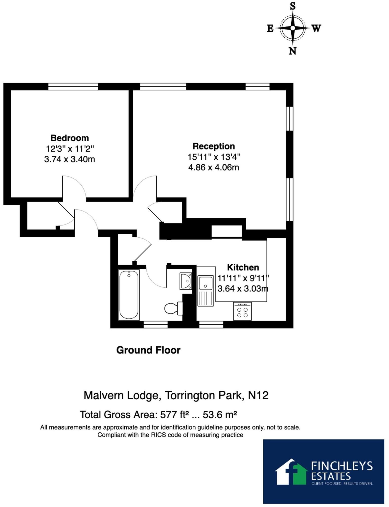 Flat 3, Malvern Lodge, Torrington Park, London floorplan