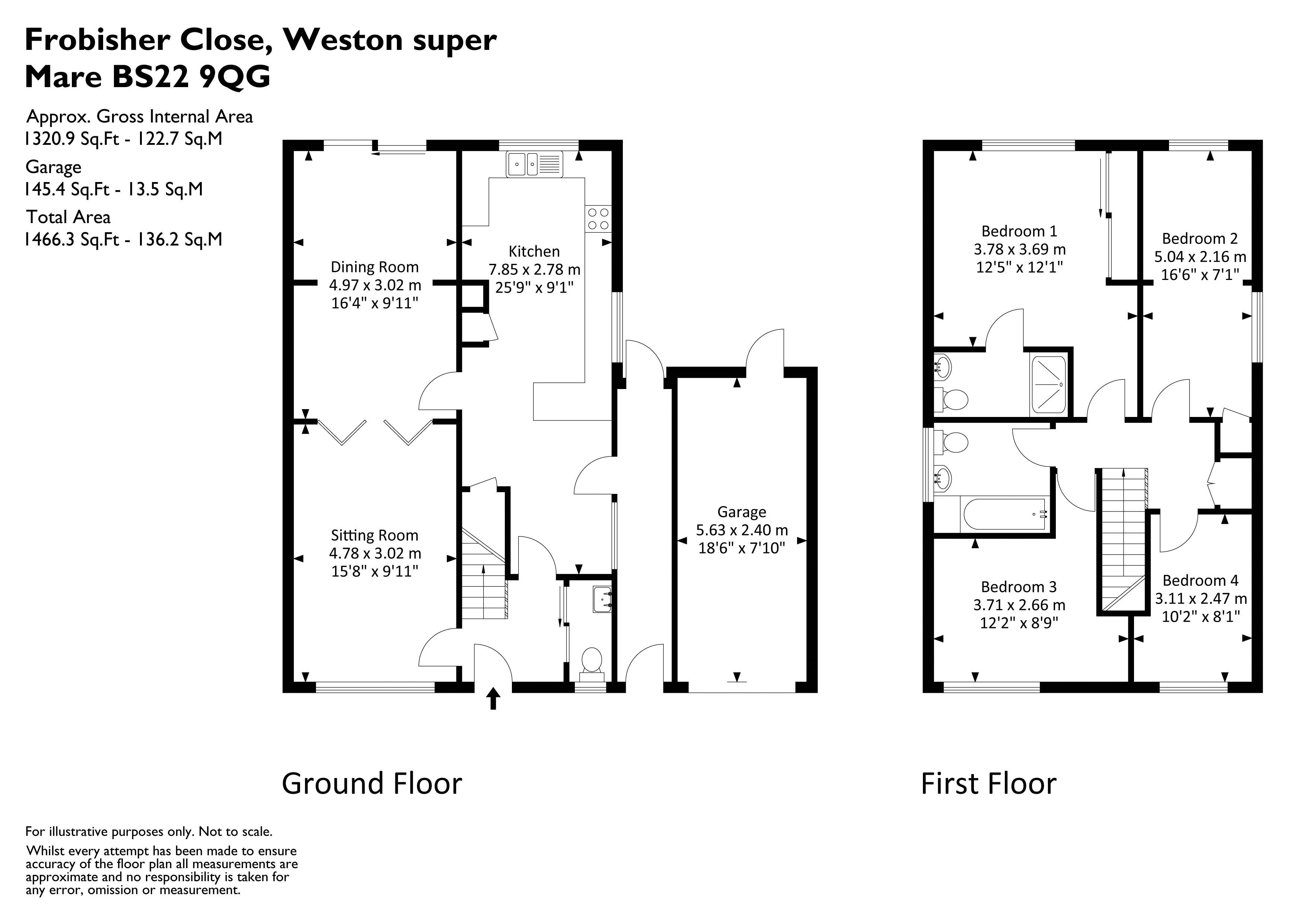2, Frobisher Close, Weston-Super-Mare floorplan