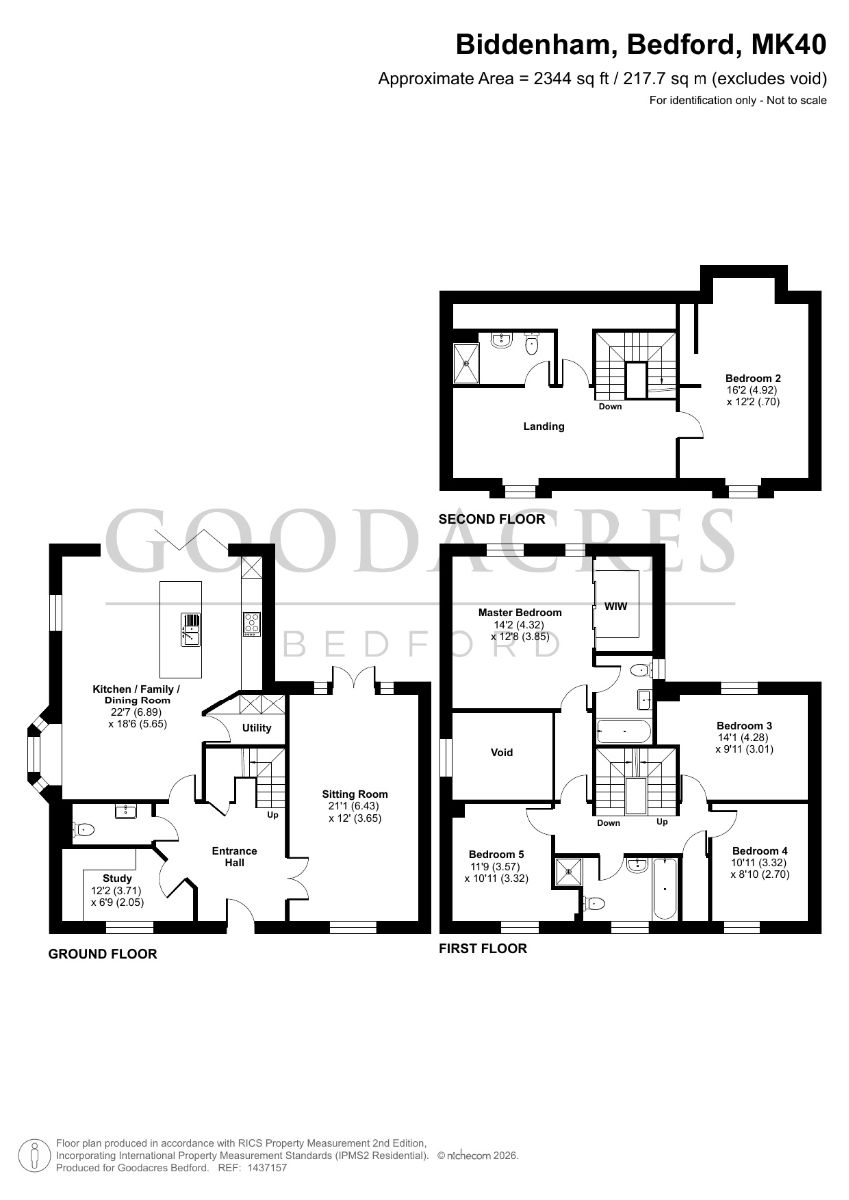 Plot 192, The Newstead, Biddenham Park, Bedford floorplan
