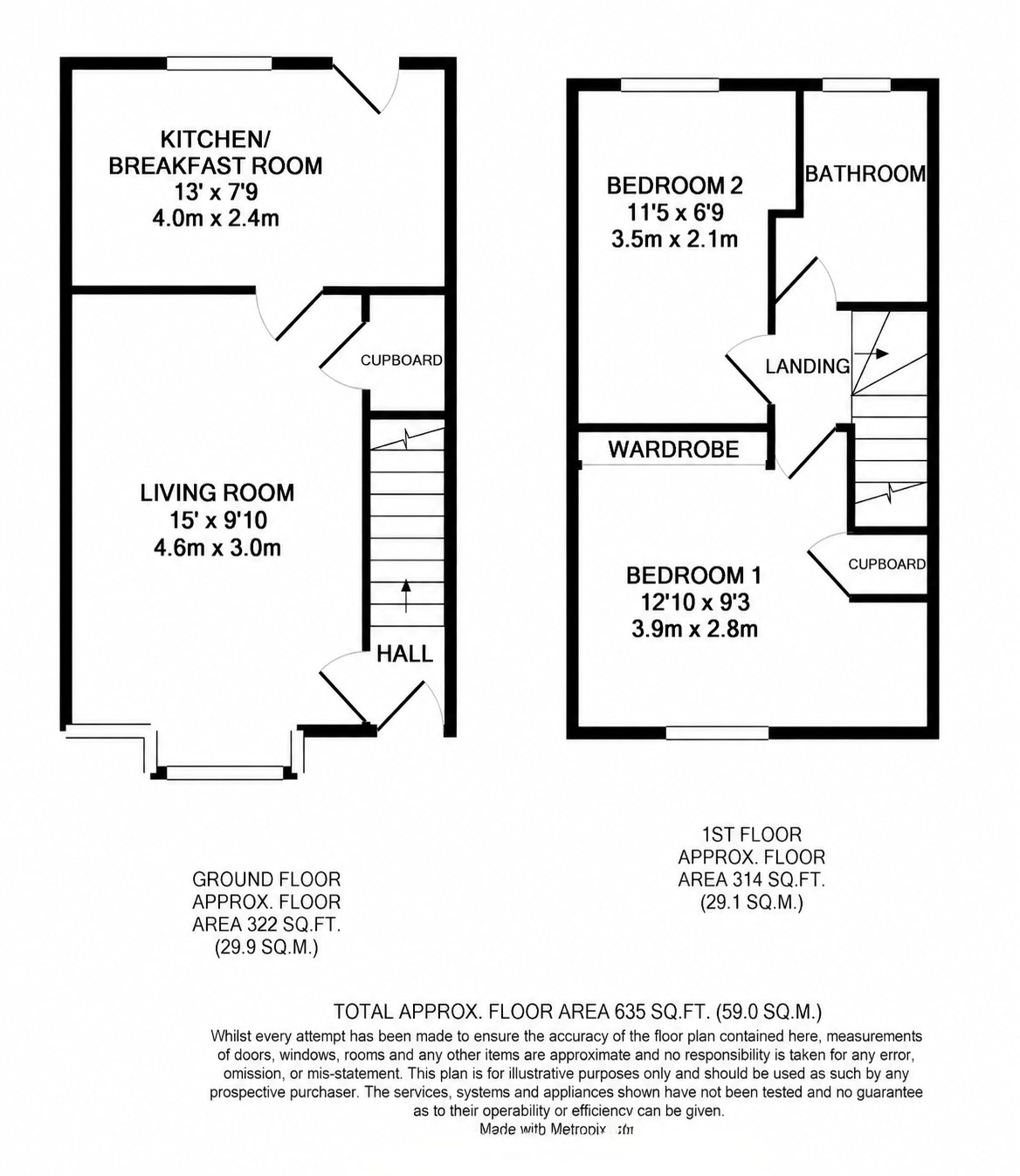 16, Usk Way, DIDCOT floorplan