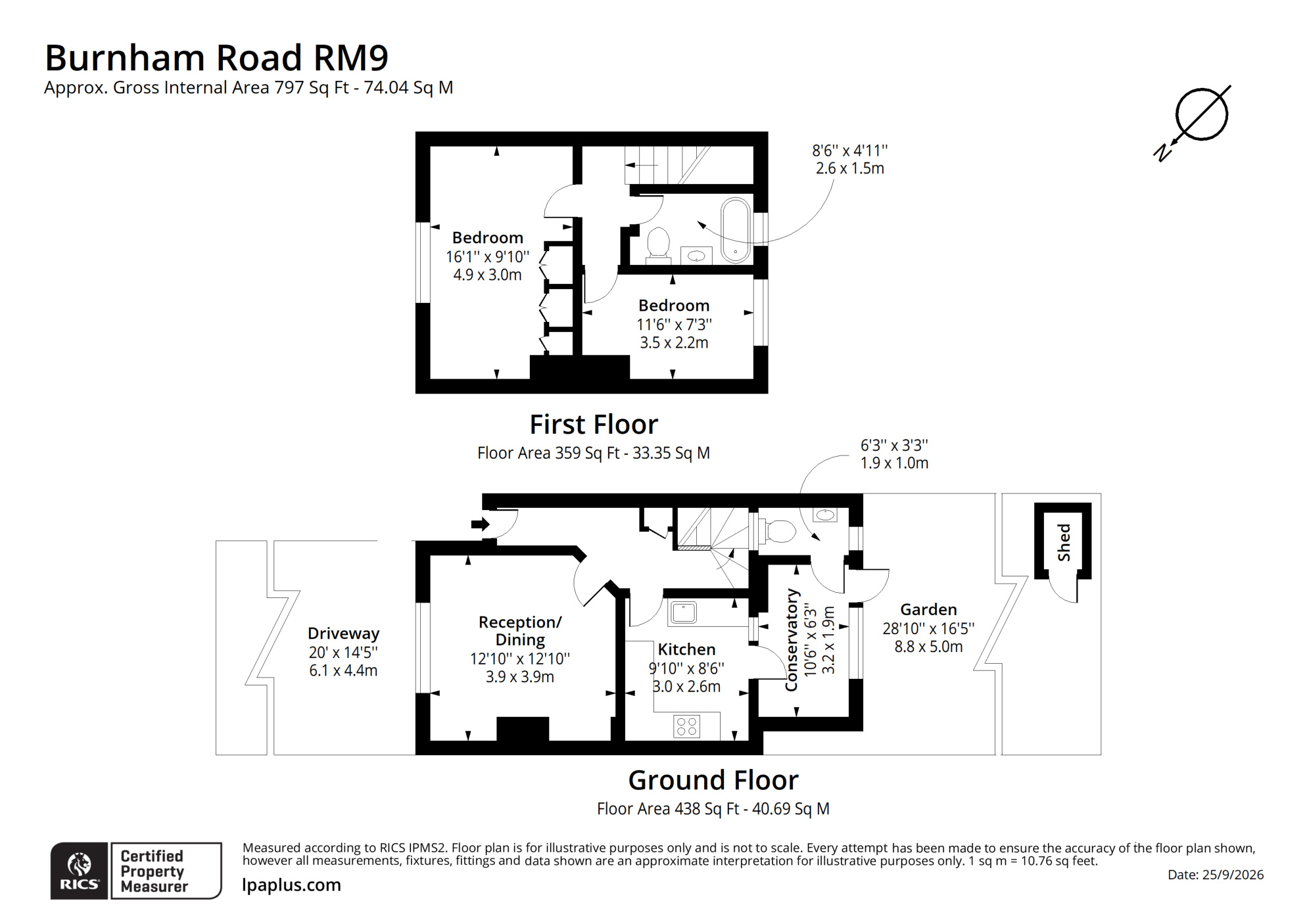 53, Burnham Road, Dagenham floorplan