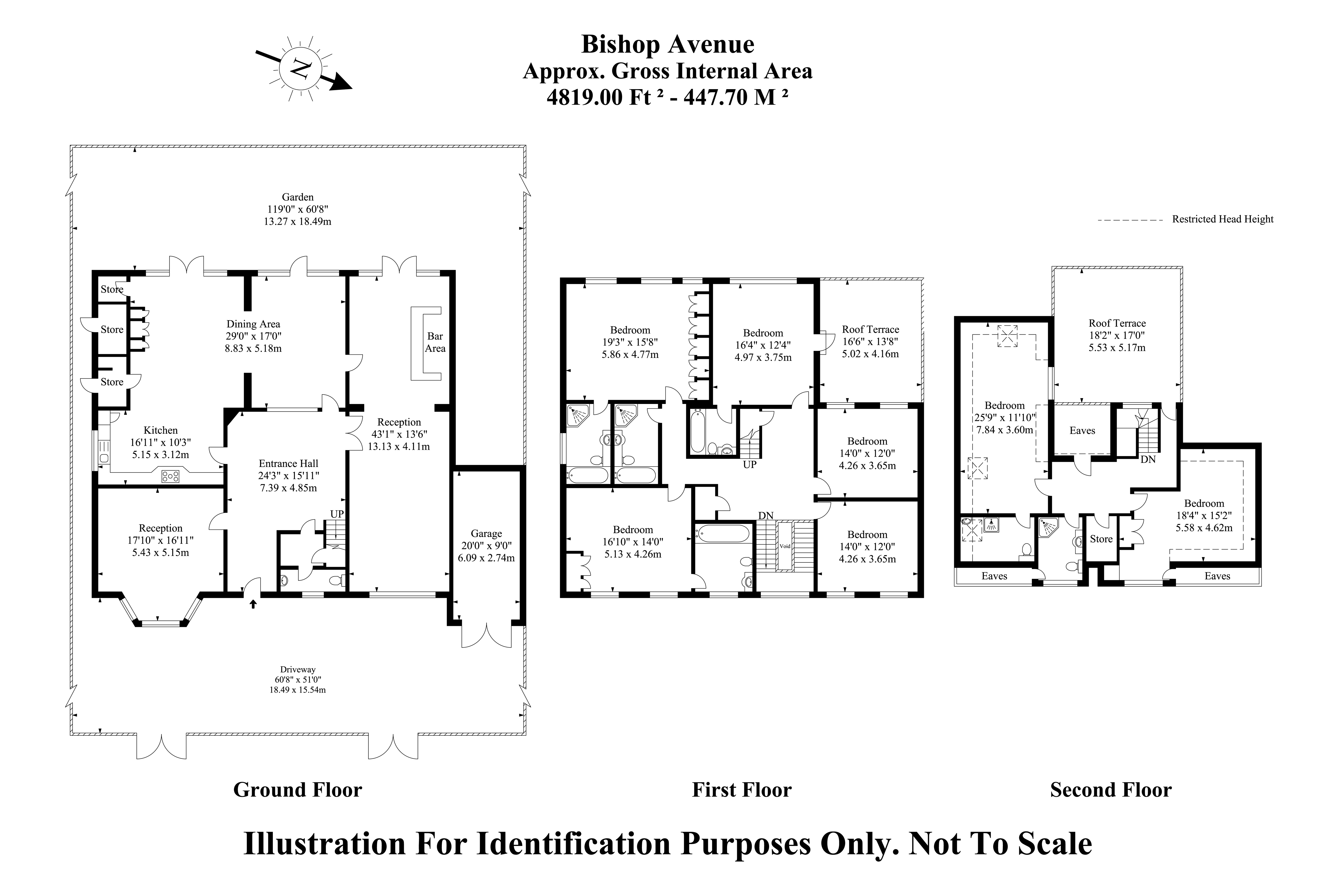 7 Bedrooms Detached house to rent in The Bishops Avenue, London N2