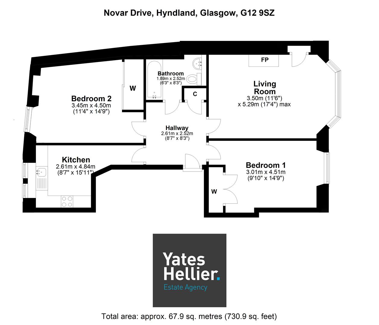 Novar Drive, Dowanhill, Glasgow G12, 2 bedroom flat for sale 61823279 PrimeLocation