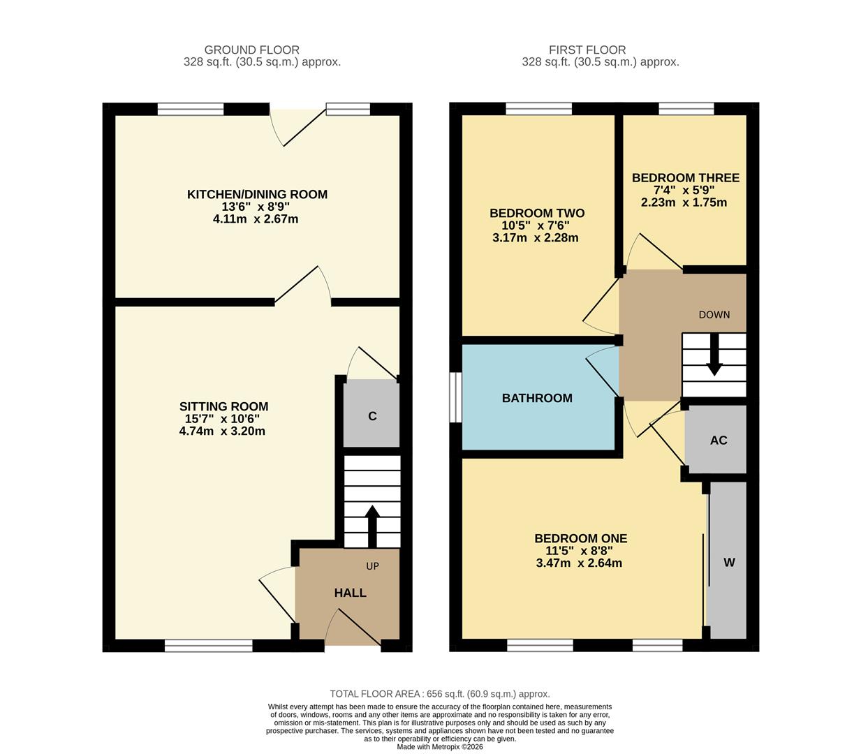 1, James Close, Chippenham floorplan