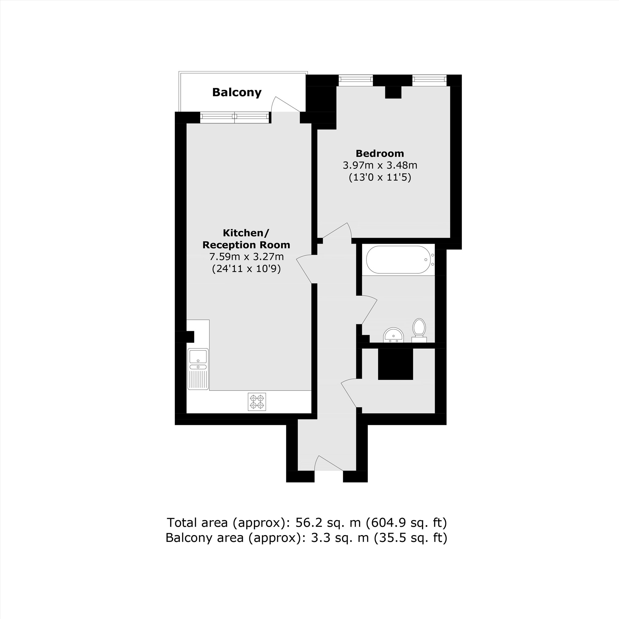 Flat 7, Fallow Court, 1, Coombe Road, Kingston Upon Thames floorplan