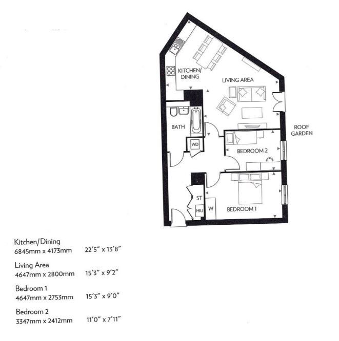 2 Bedrooms Flat to rent in Park View Mansions, Olympic Park Avenue, London E20