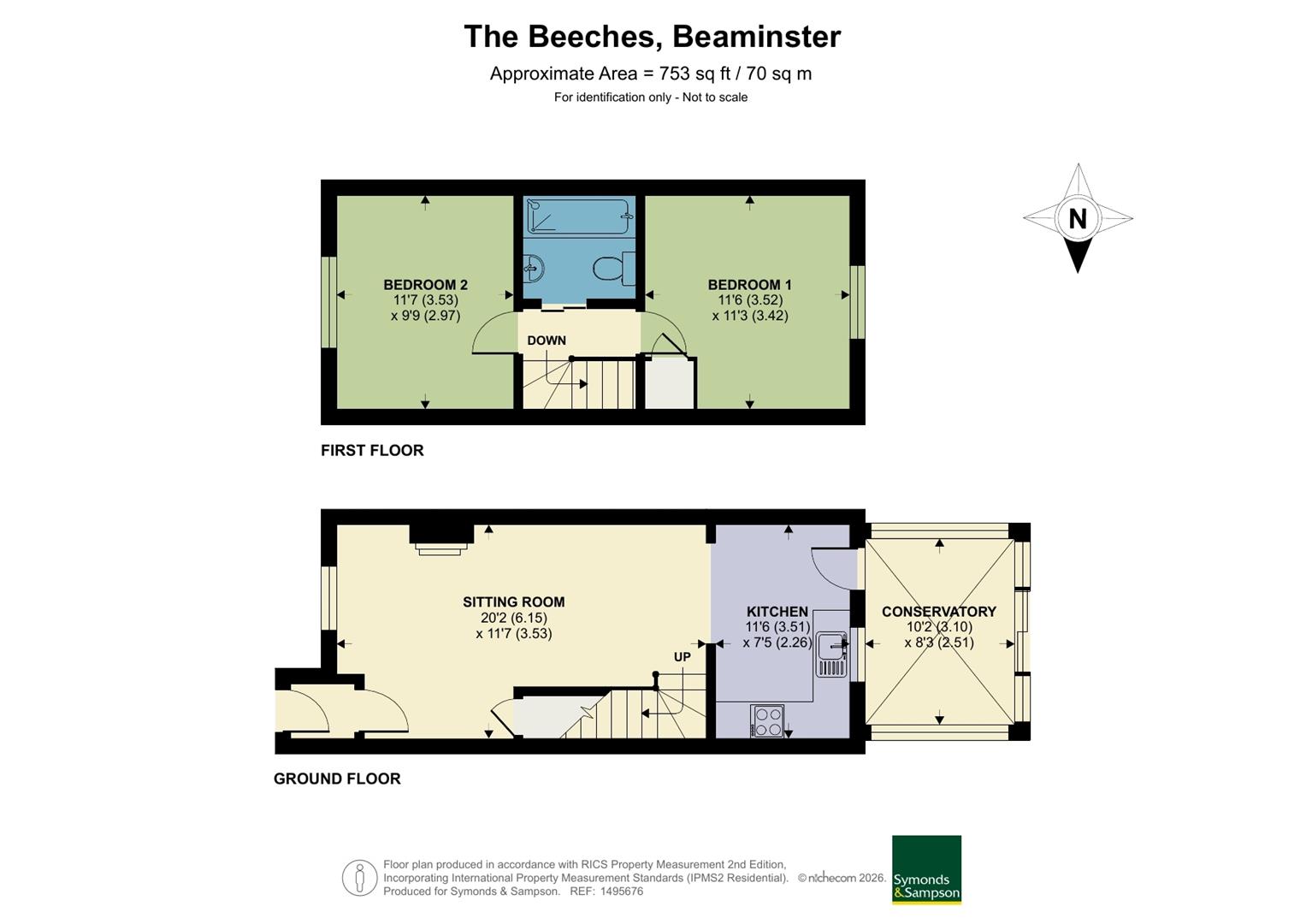 43a, The Beeches, Dorset floorplan