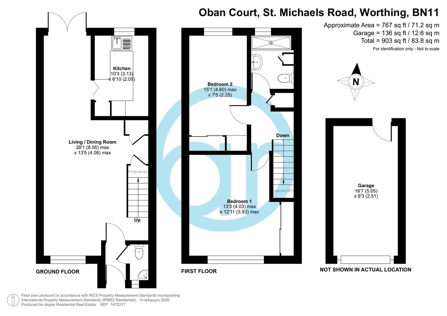 1 Oban Court, St. Michaels Road, Worthing floorplan
