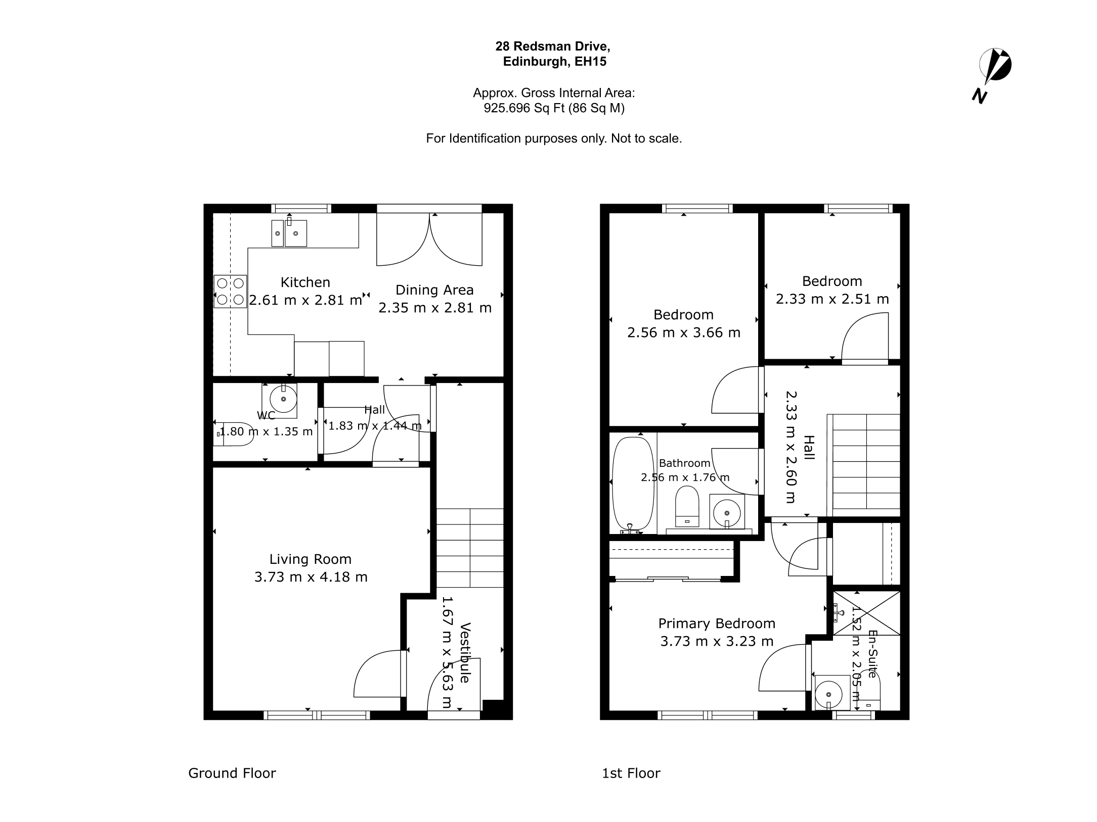 Redsman Drive, Edinburgh floorplan