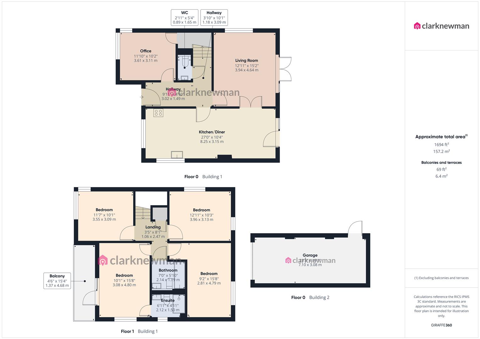 12, Sparrowhawk Way, Harlow floorplan