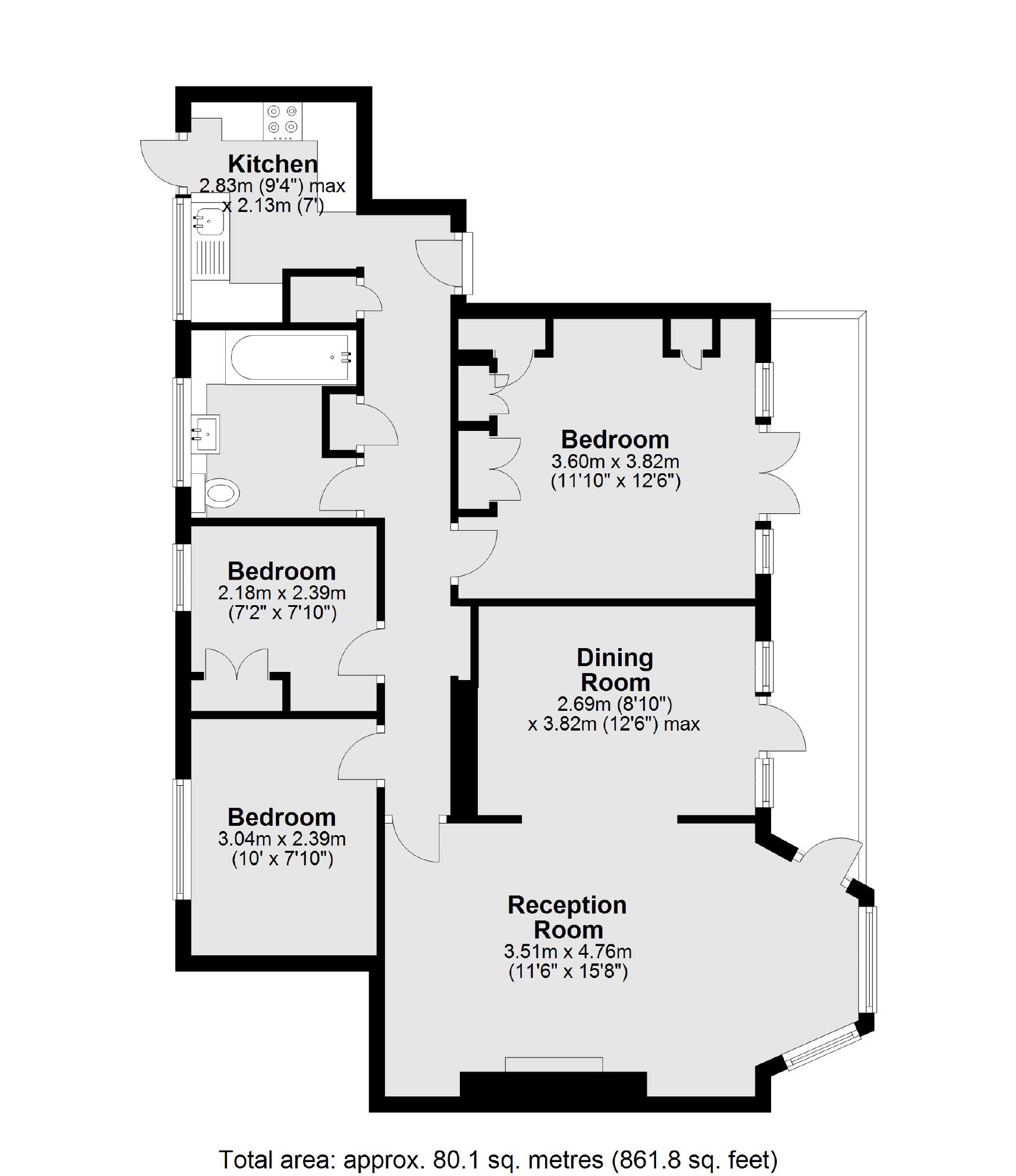 Ealing Village, London W5, 3 bedroom flat for sale 64274330