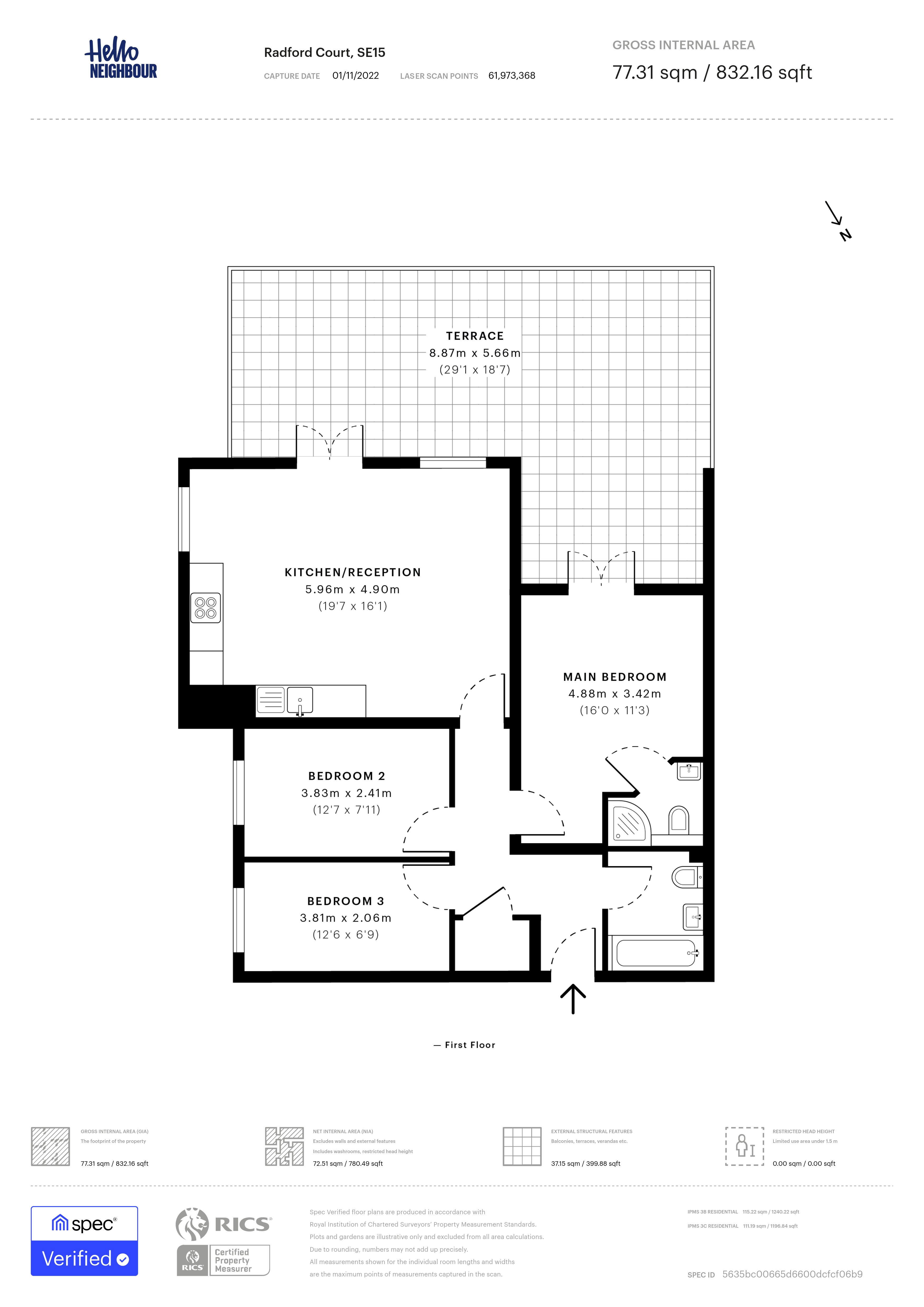 Old Kent Road, London SE15, 3 bedroom flat to rent 62801702