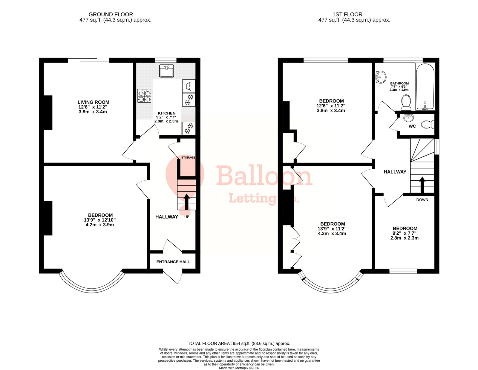 Monks Park Avenue, Bristol floorplan