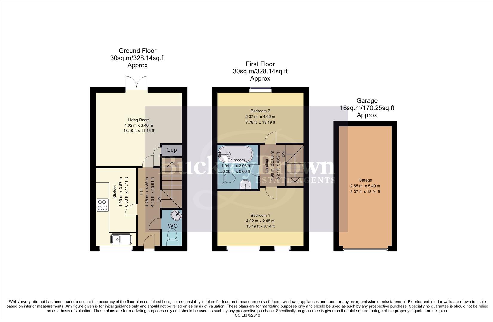 23, Glover Close, Nottingham floorplan