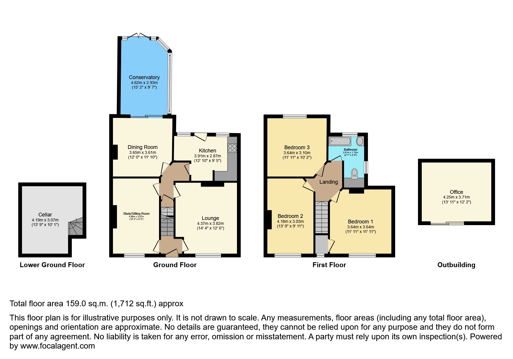 189, Chester Road North, Kidderminster floorplan