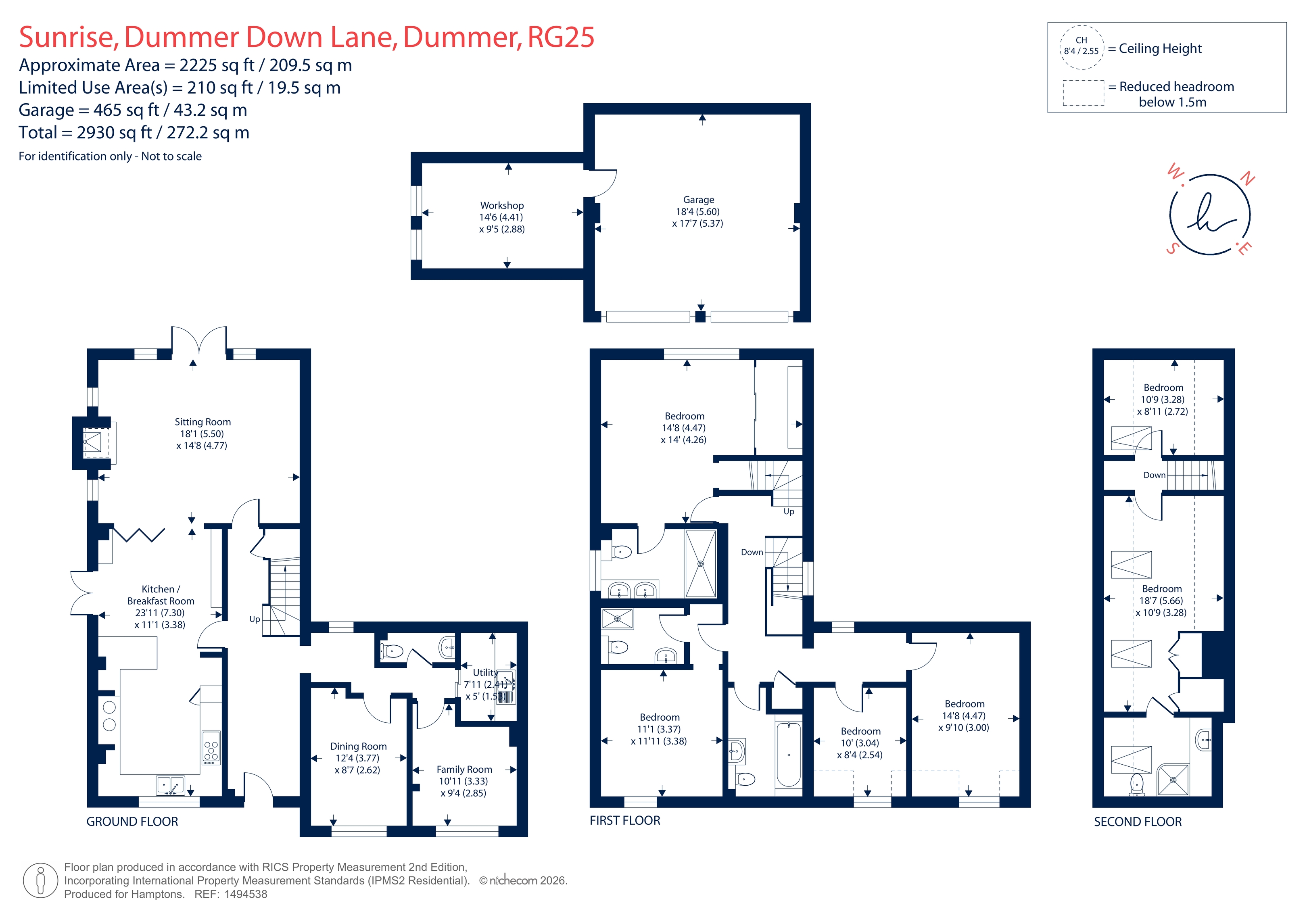 Sunrise, Dummer Down Lane, Basingstoke floorplan