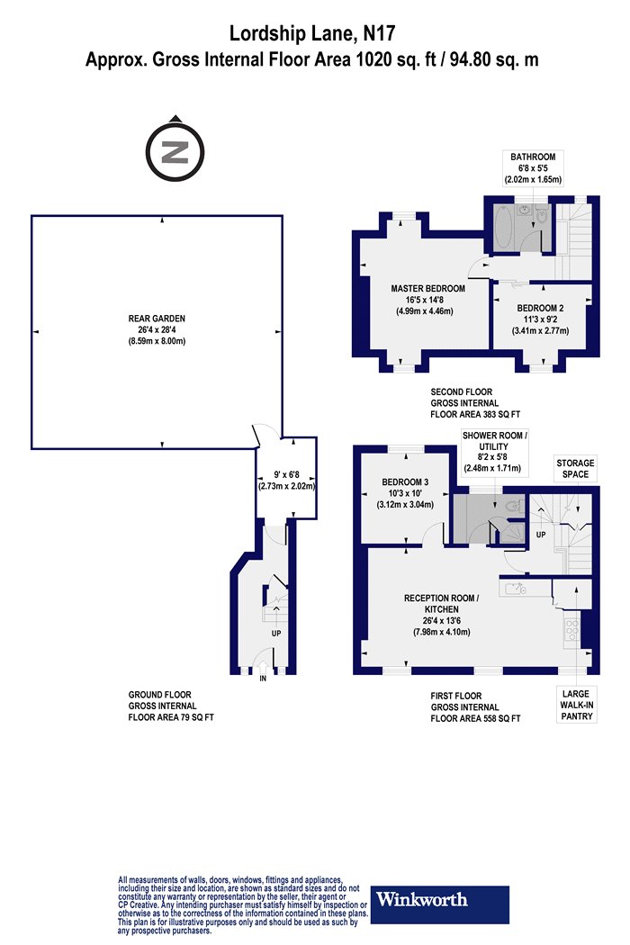 296, Lordship Lane, London floorplan