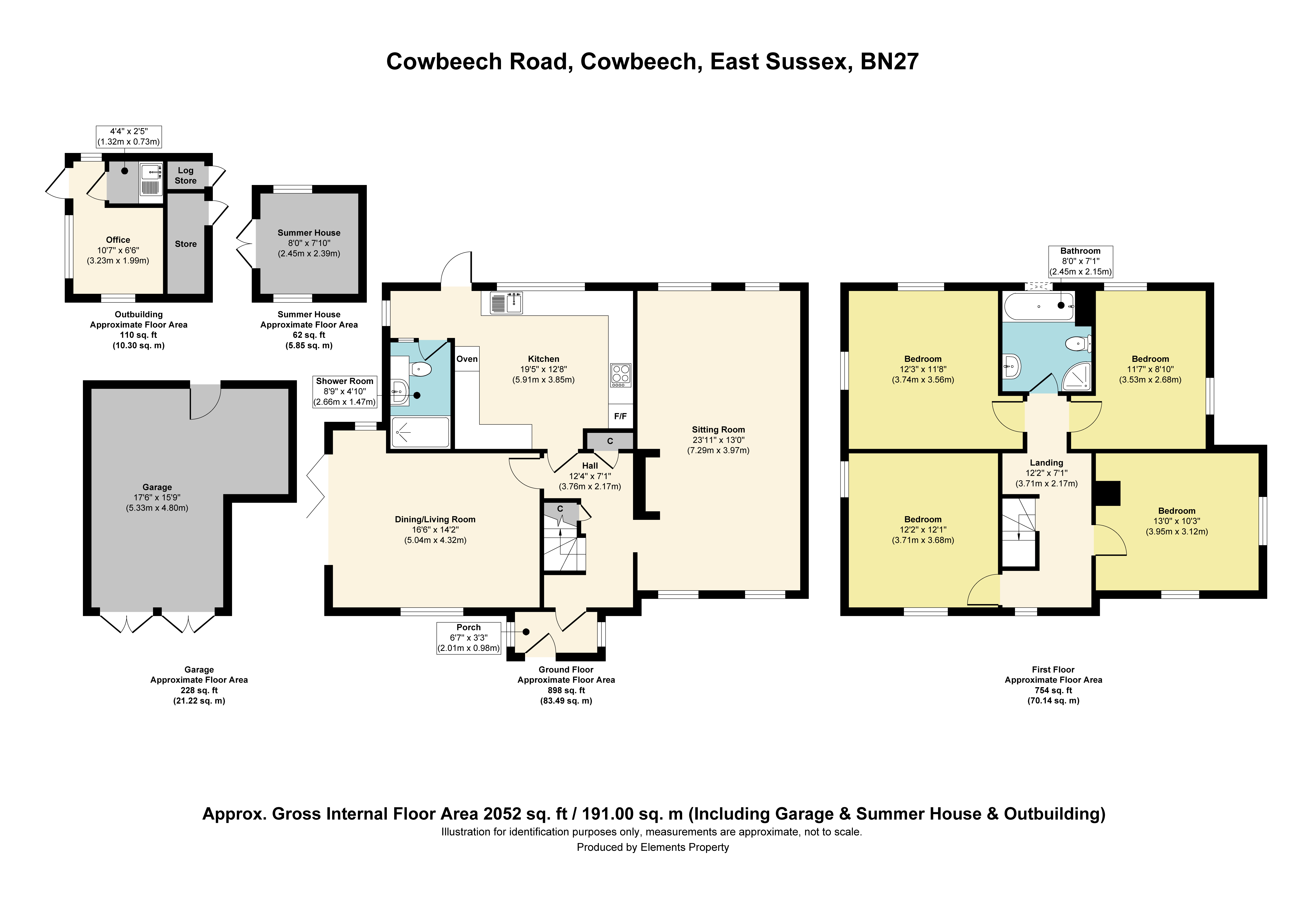 Broomy Meadow Cottage,, Cowbeech, East Sussex floorplan
