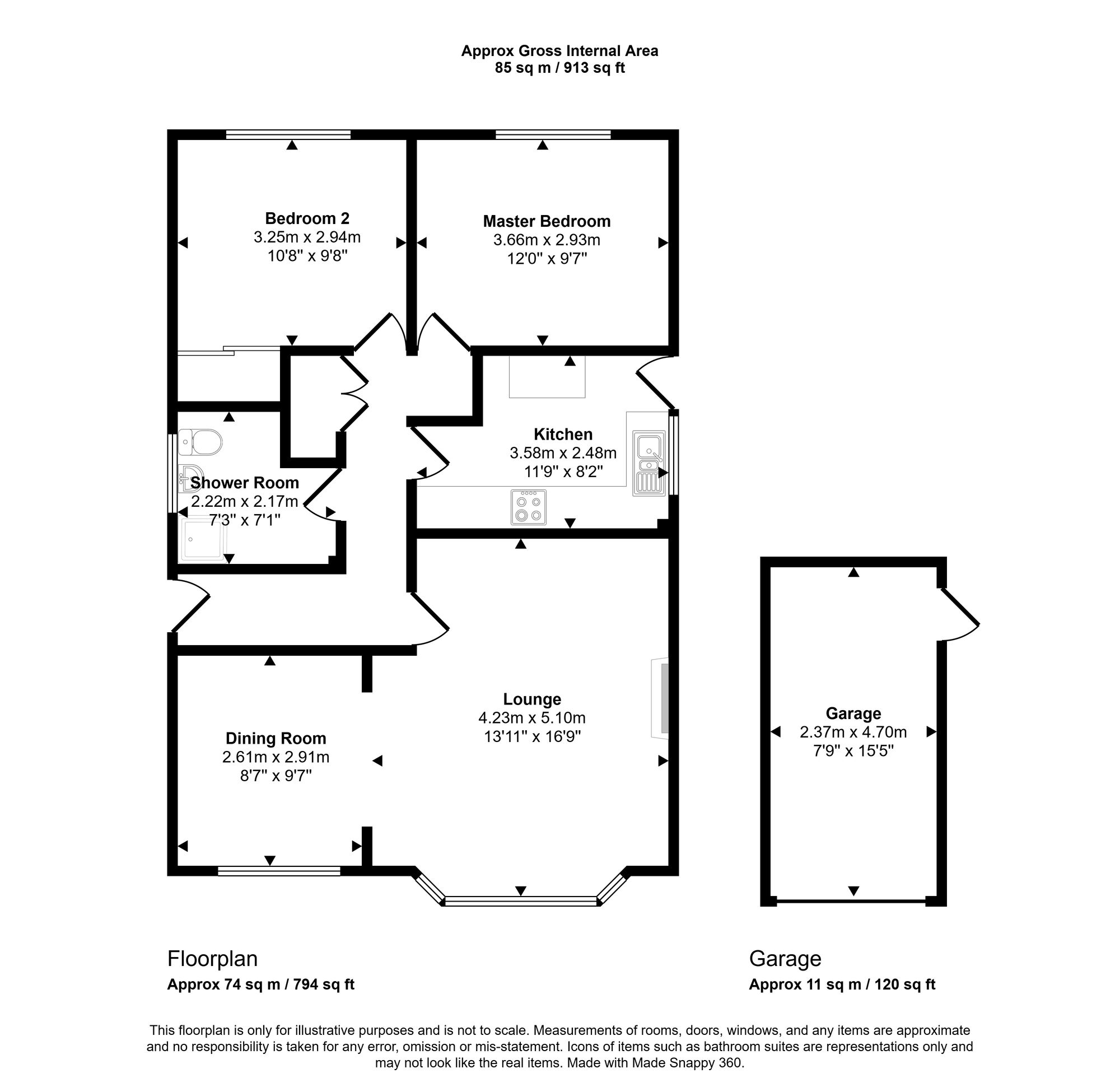 24 Chorley Wood Close, Bridgend floorplan