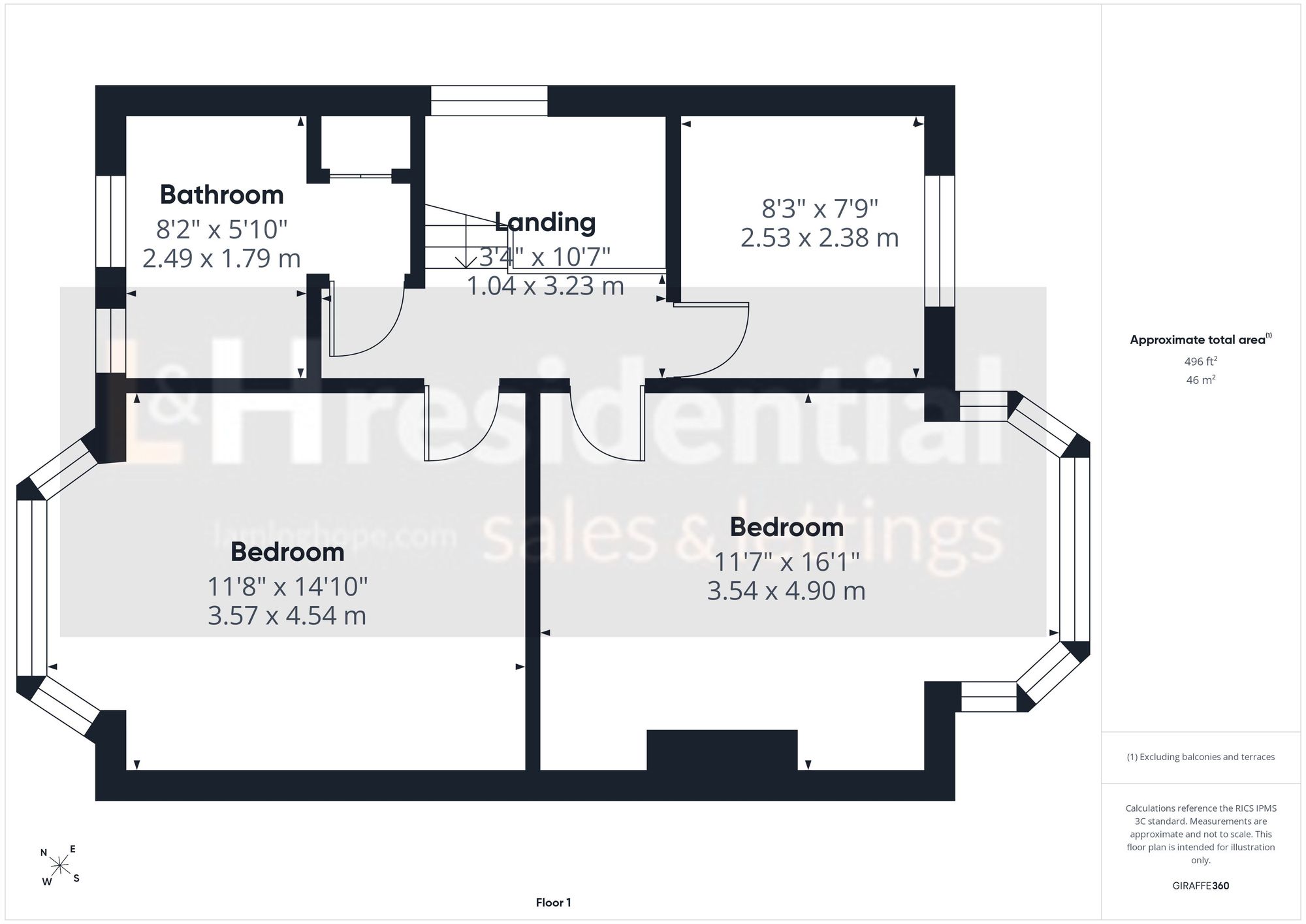 70 Arlington Road, London floorplan