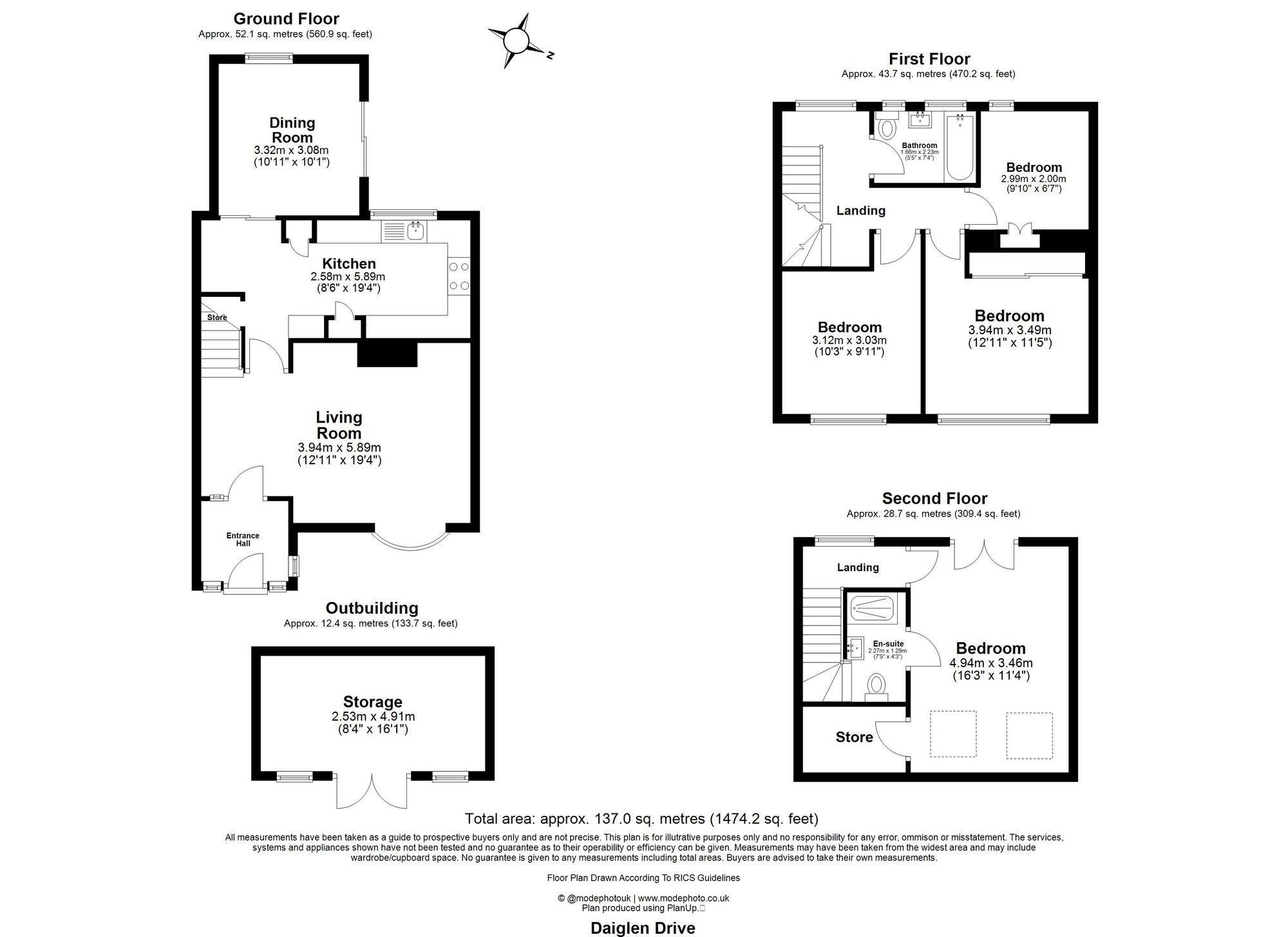 379 Daiglen Drive, South Ockendon floorplan