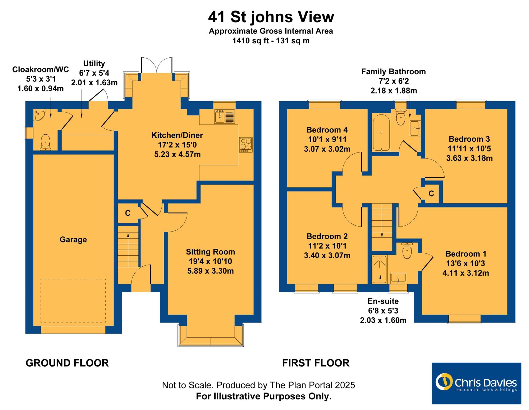 41 St. Johns View, Barry floorplan